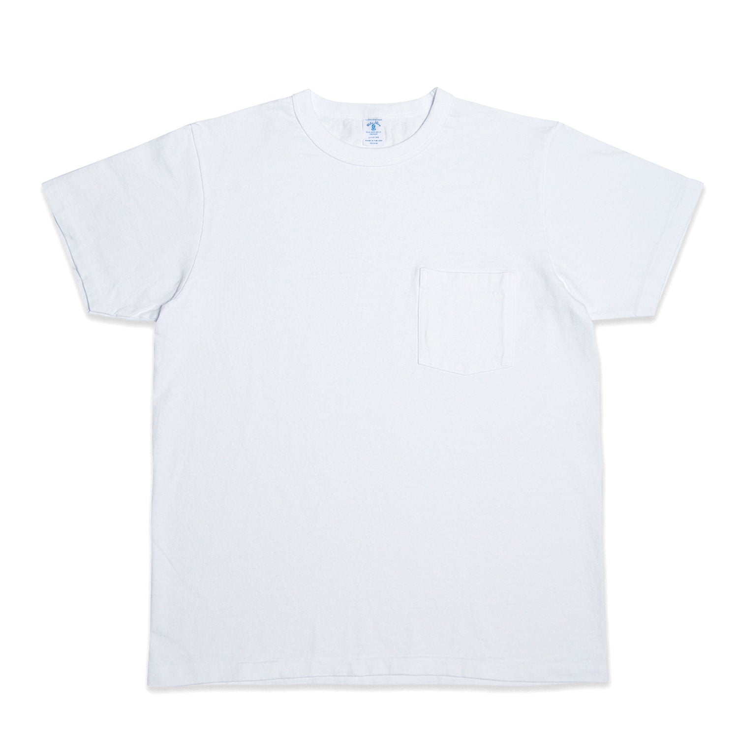 14/1 Pigment Dyed Pocket T-Shirt - White