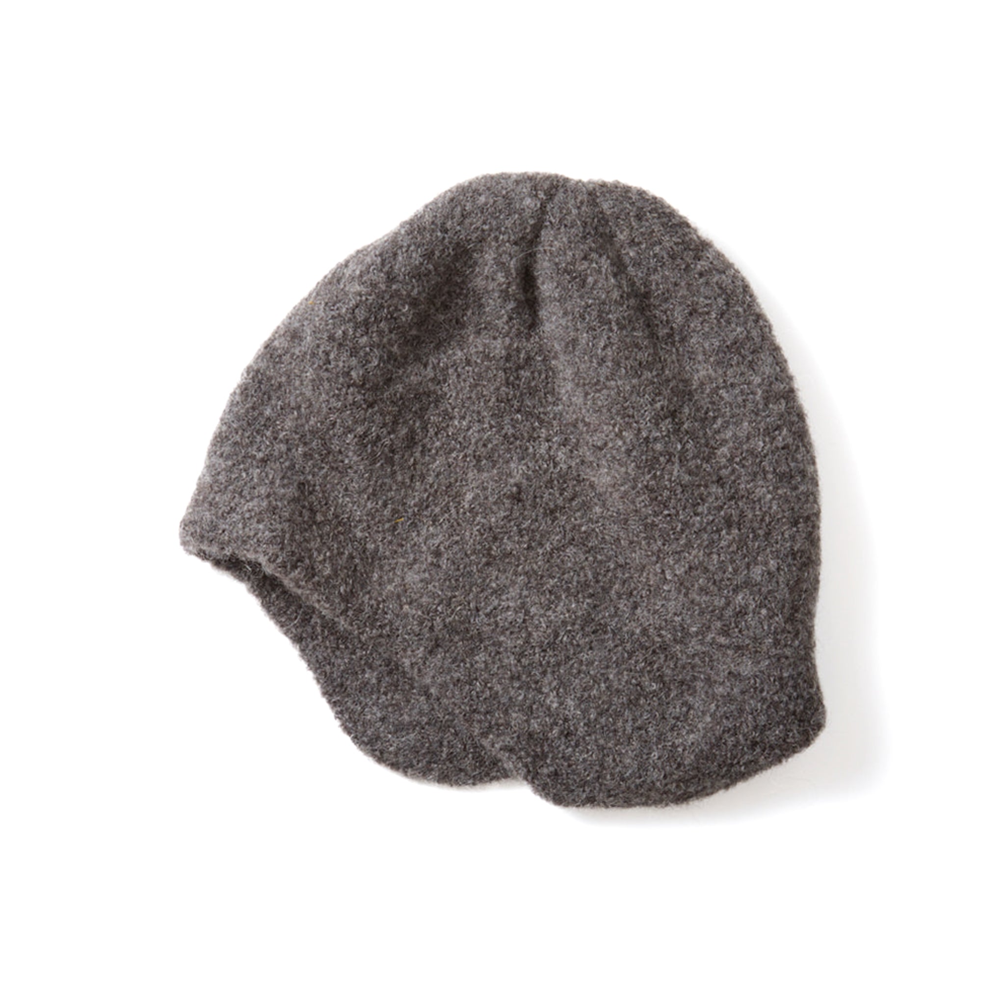 R5151 Alpaca Ear Flap Beanie - Charcoal