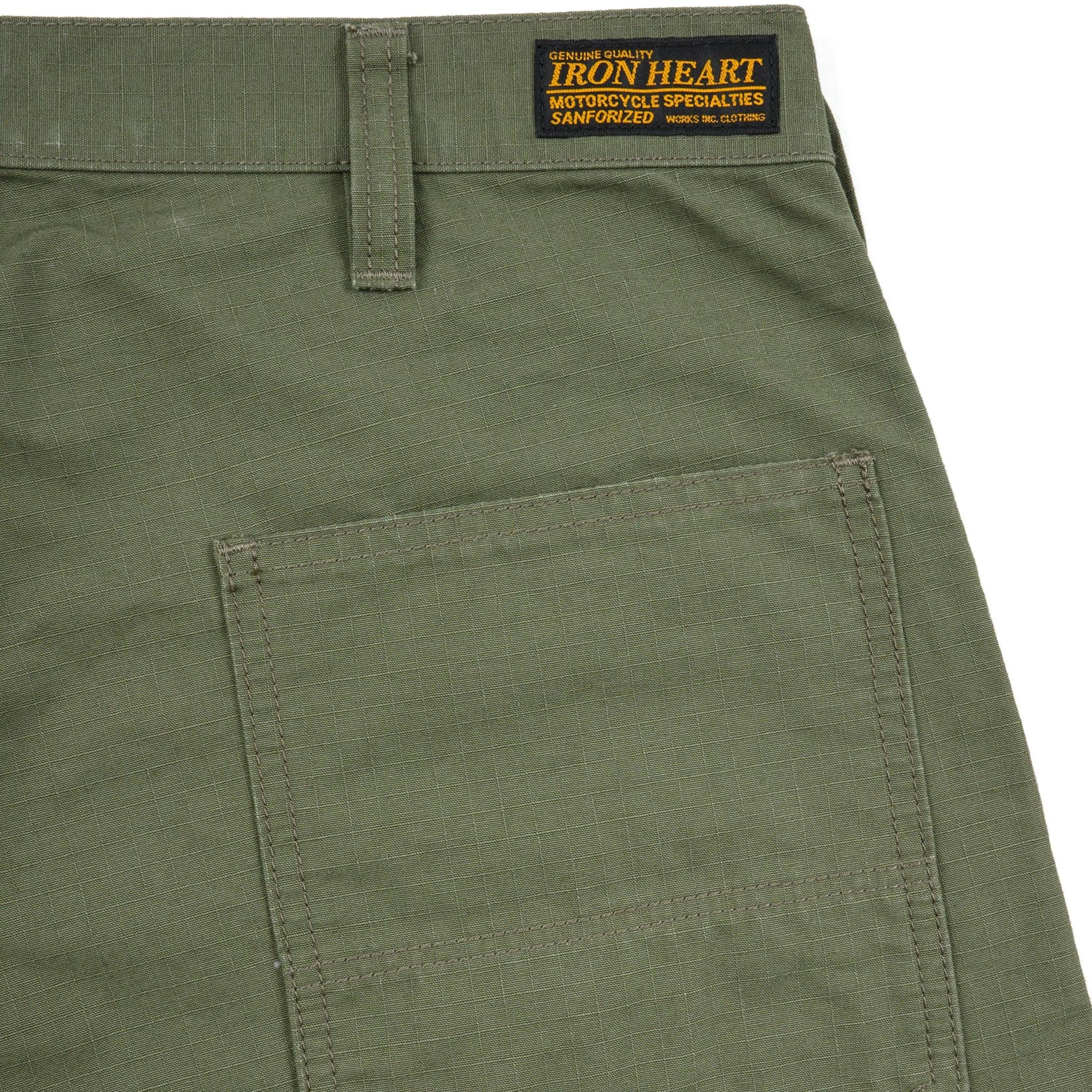 IH-746-GRN 8oz Ripstop Wide Pants - Army Green