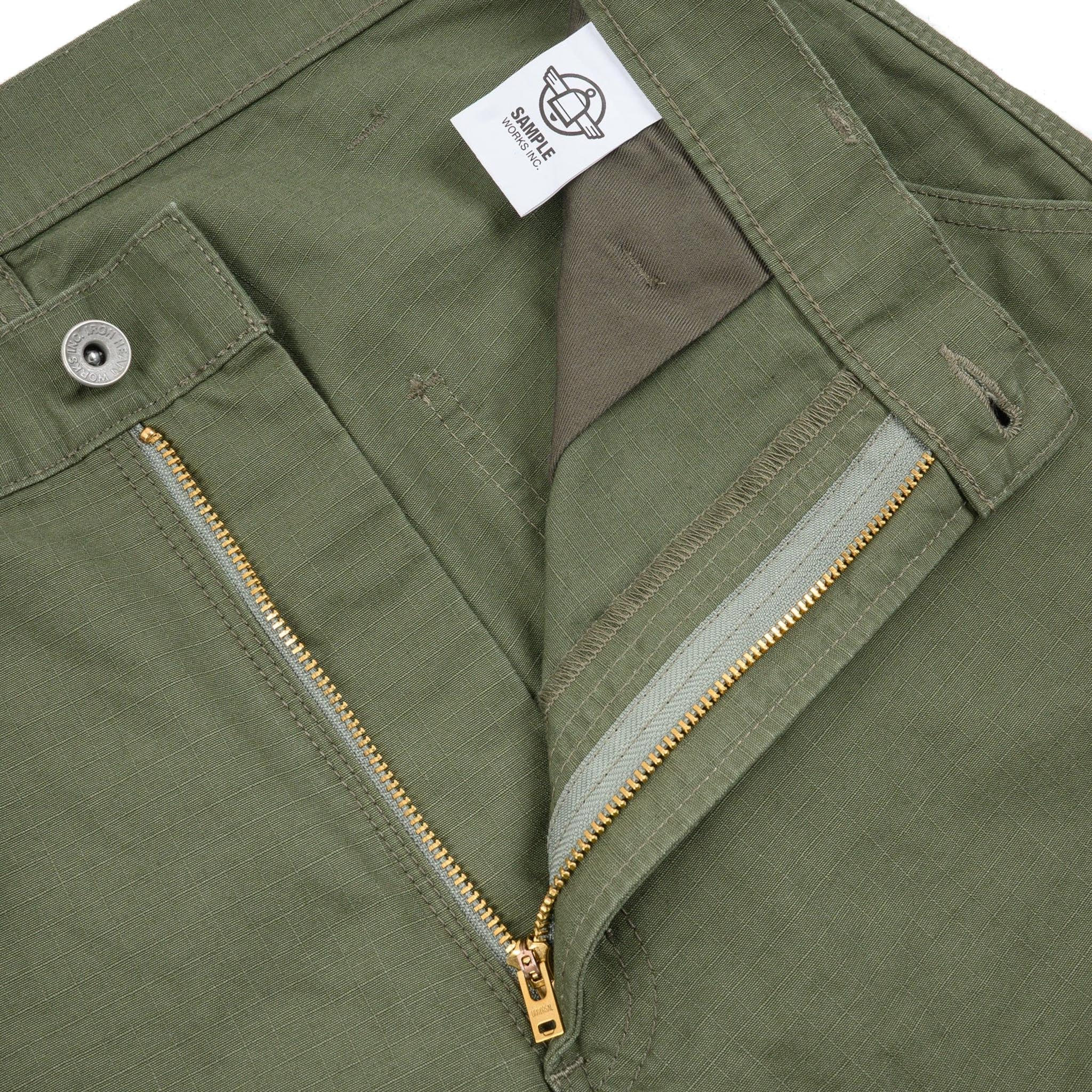 IH-746-GRN 8oz Ripstop Wide Pants - Army Green