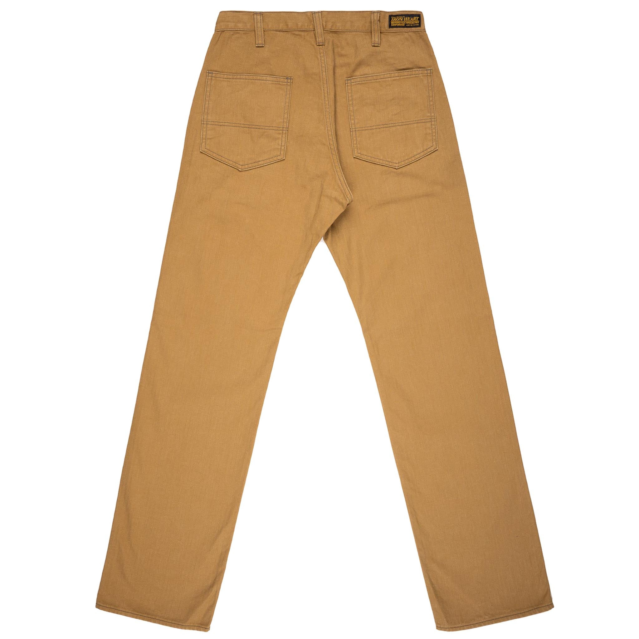 IH-748-BRN 10oz Herringbone Wide Pants - Brown