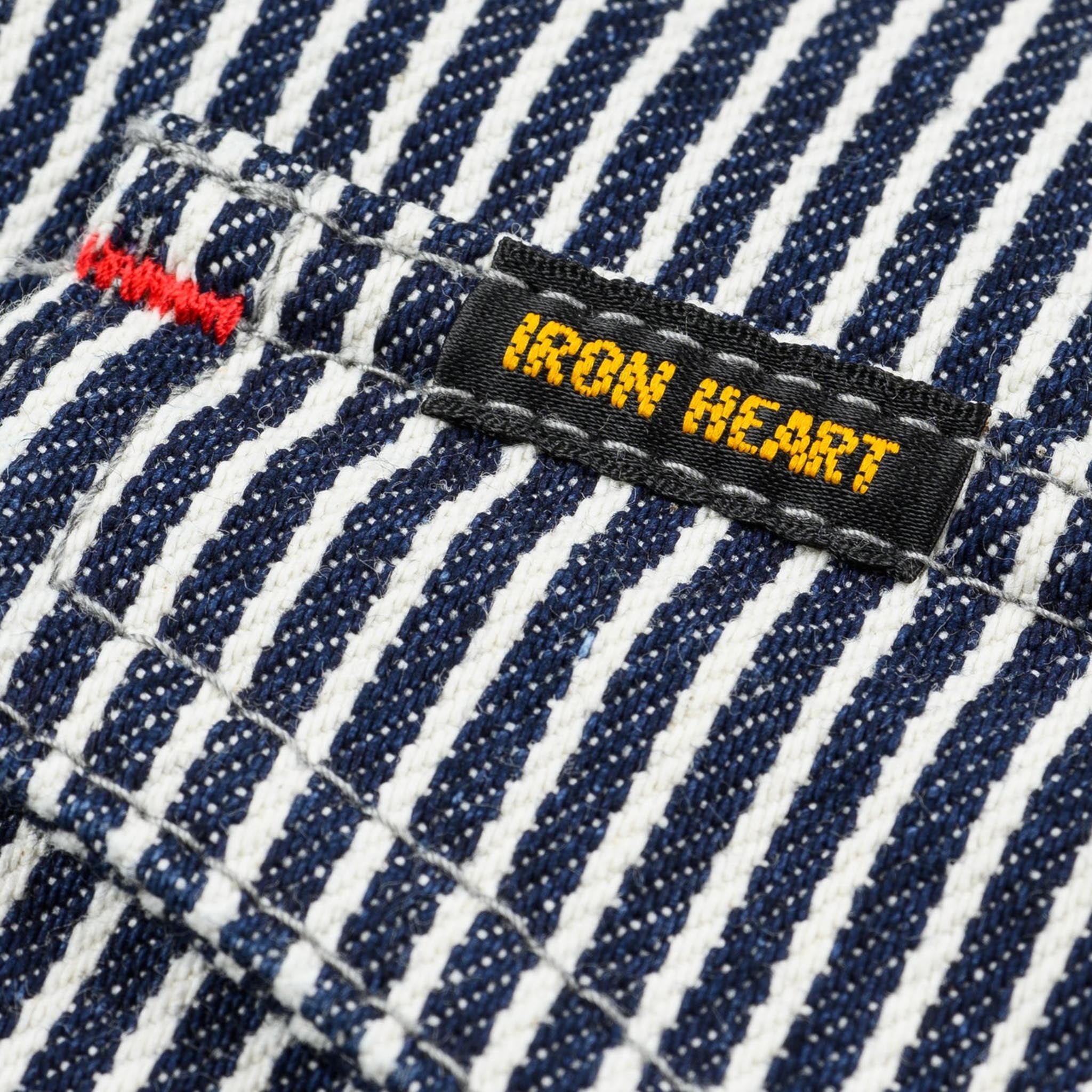 IHSH-07-IND 12oz Hickory Stripe Western Shirt - Indigo