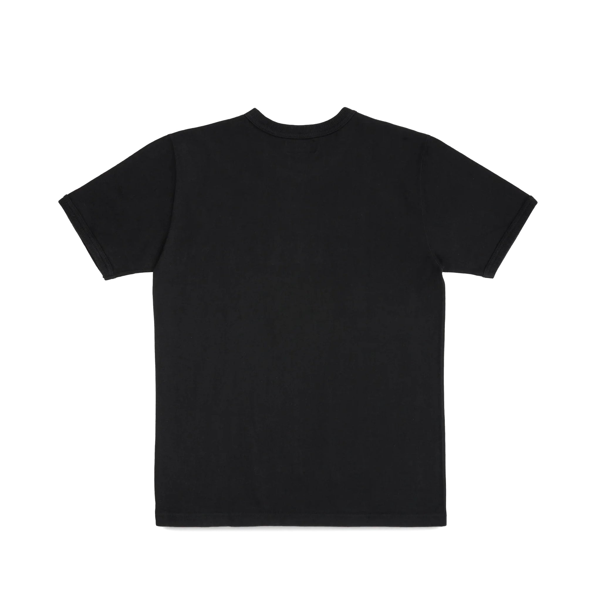 IHT-1600-BLK 11oz Cotton Knit Crew Neck T-Shirt - Black
