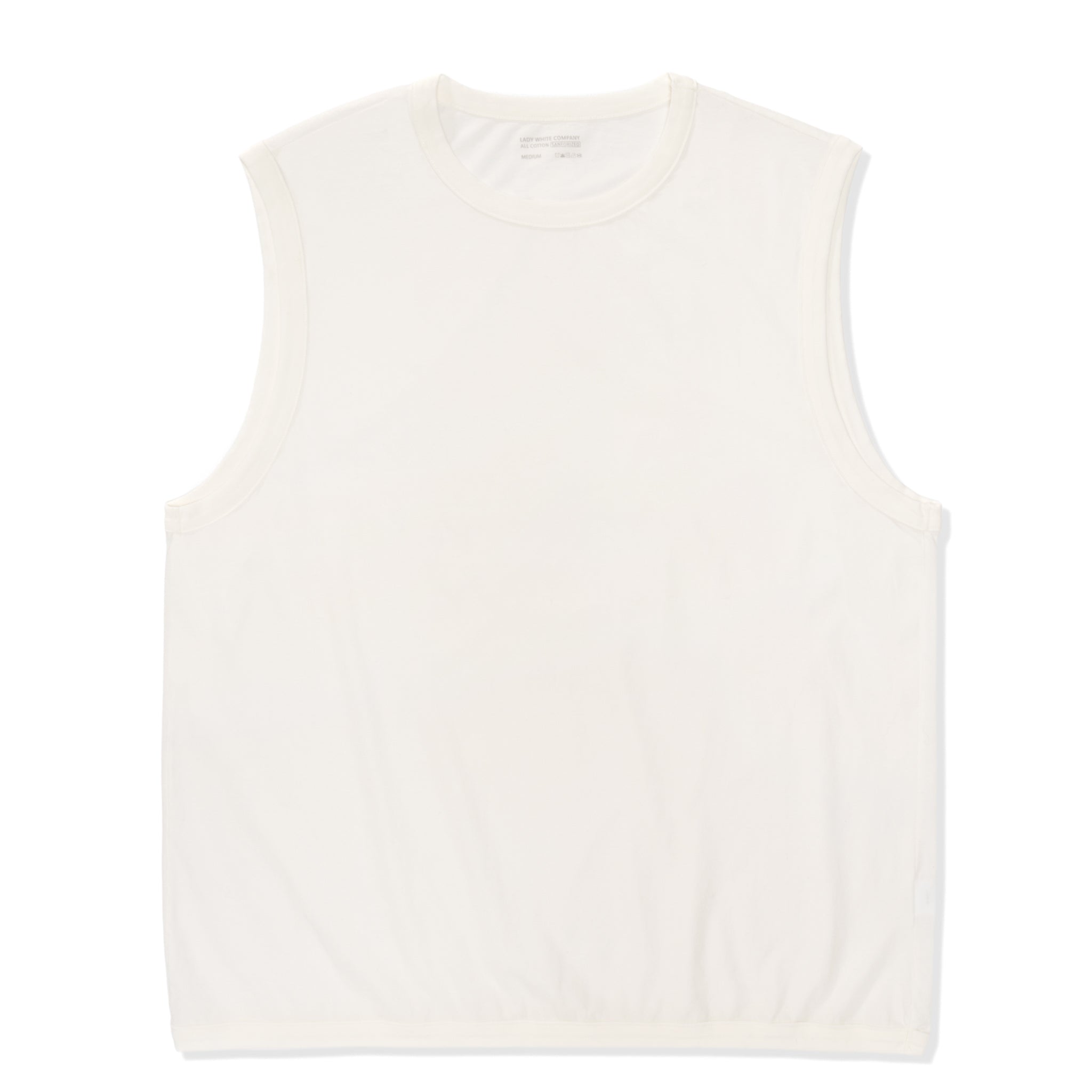 LW-T106-WHT Sleeveless T-Shirt - White