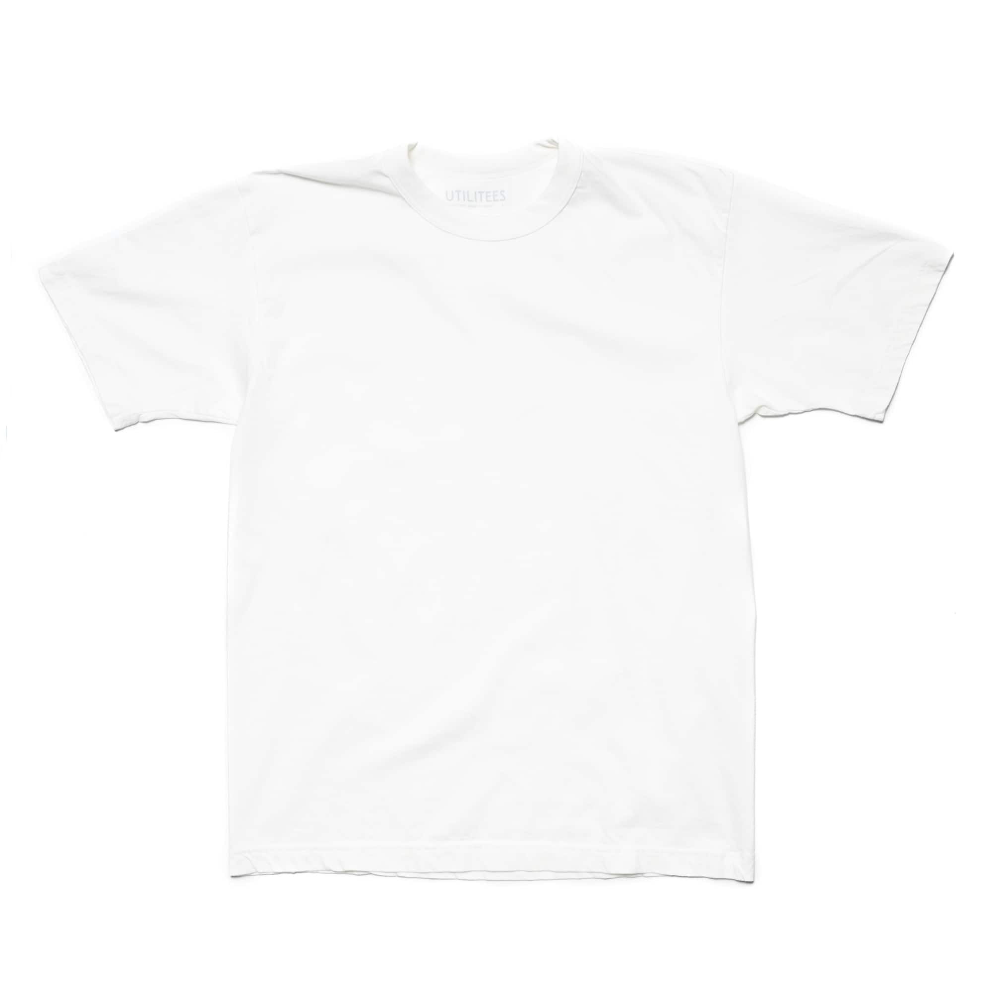 UTIL-WHT 5.5oz Loopwheel Crew Neck T-Shirt - White