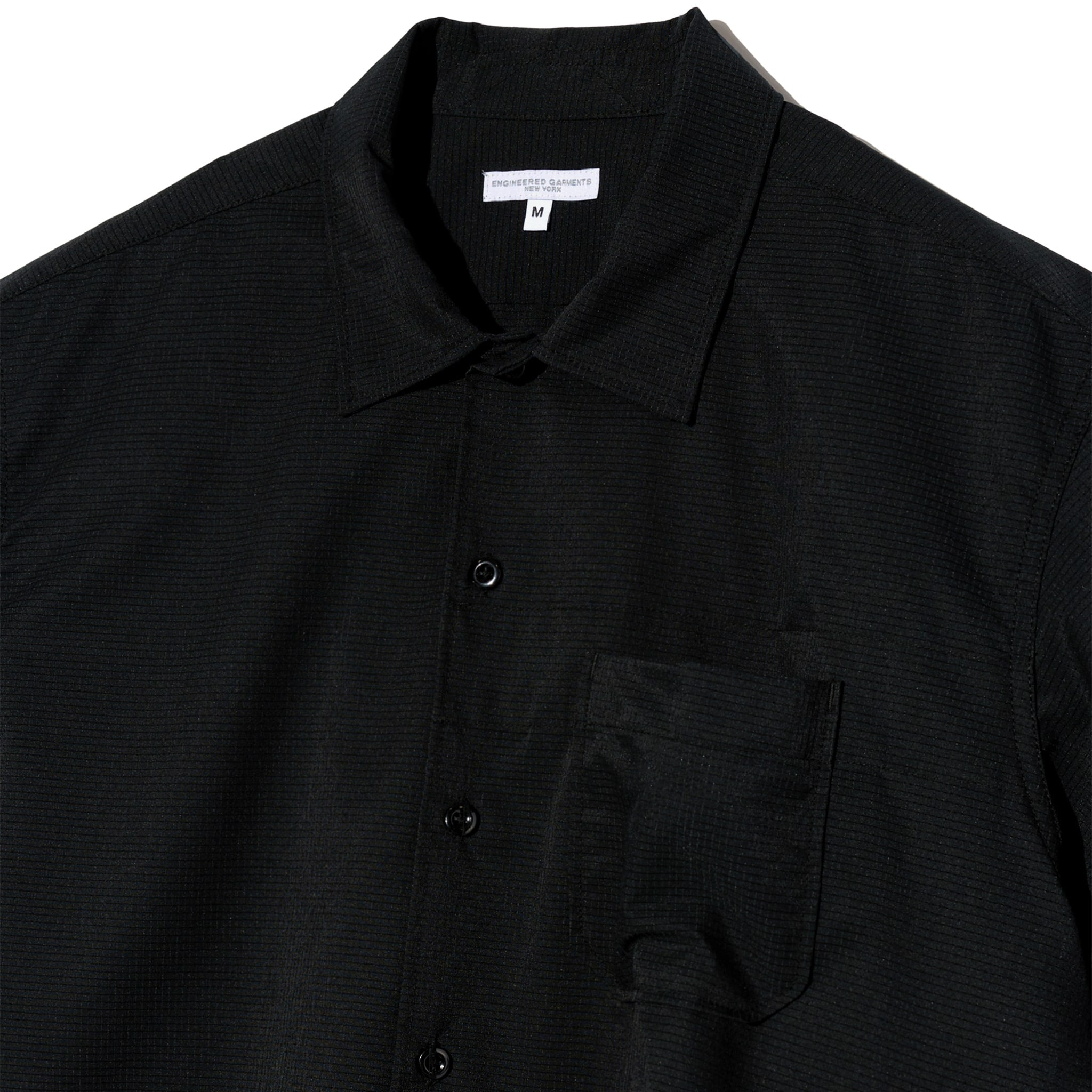Camp Shirt - Black Polyester Mesh