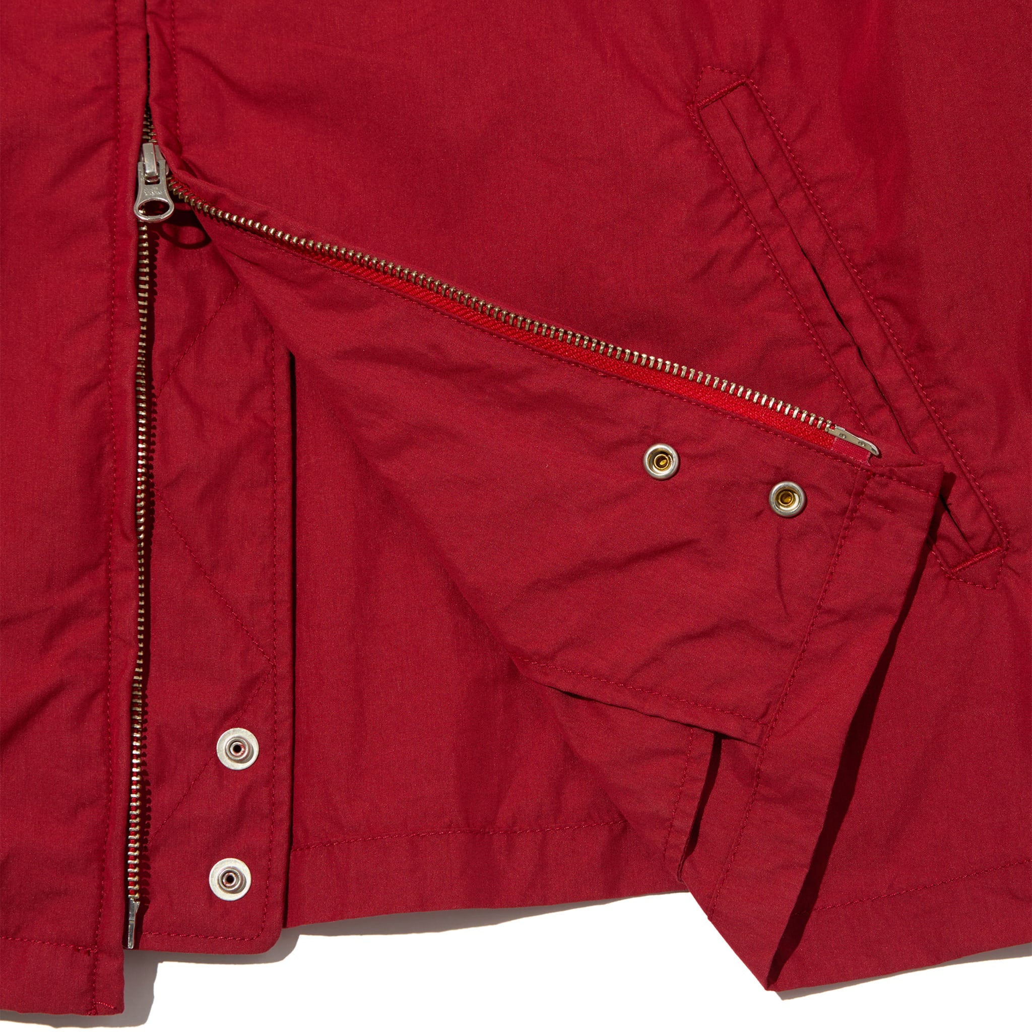 Claigton Jacket - Red Lightweight Nyco Poplin