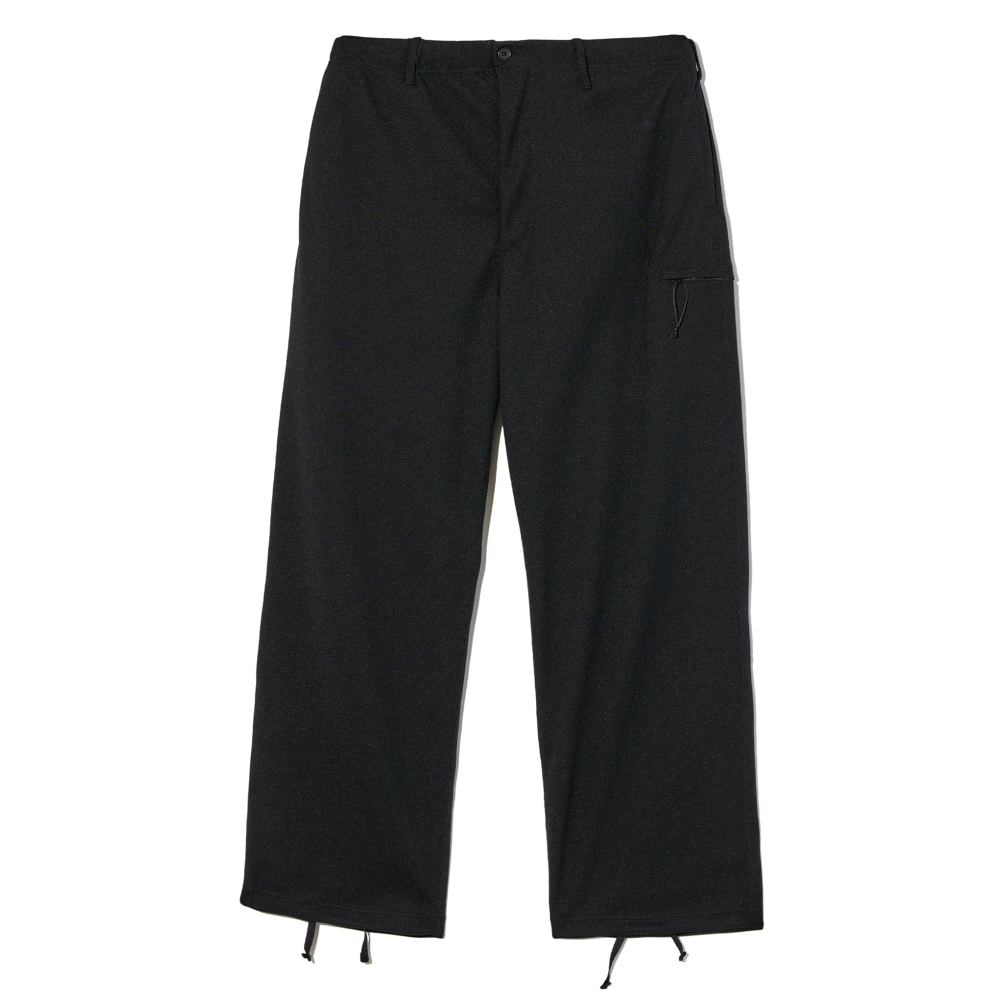 Drawstring Pant - Black Diamond Poly Knit