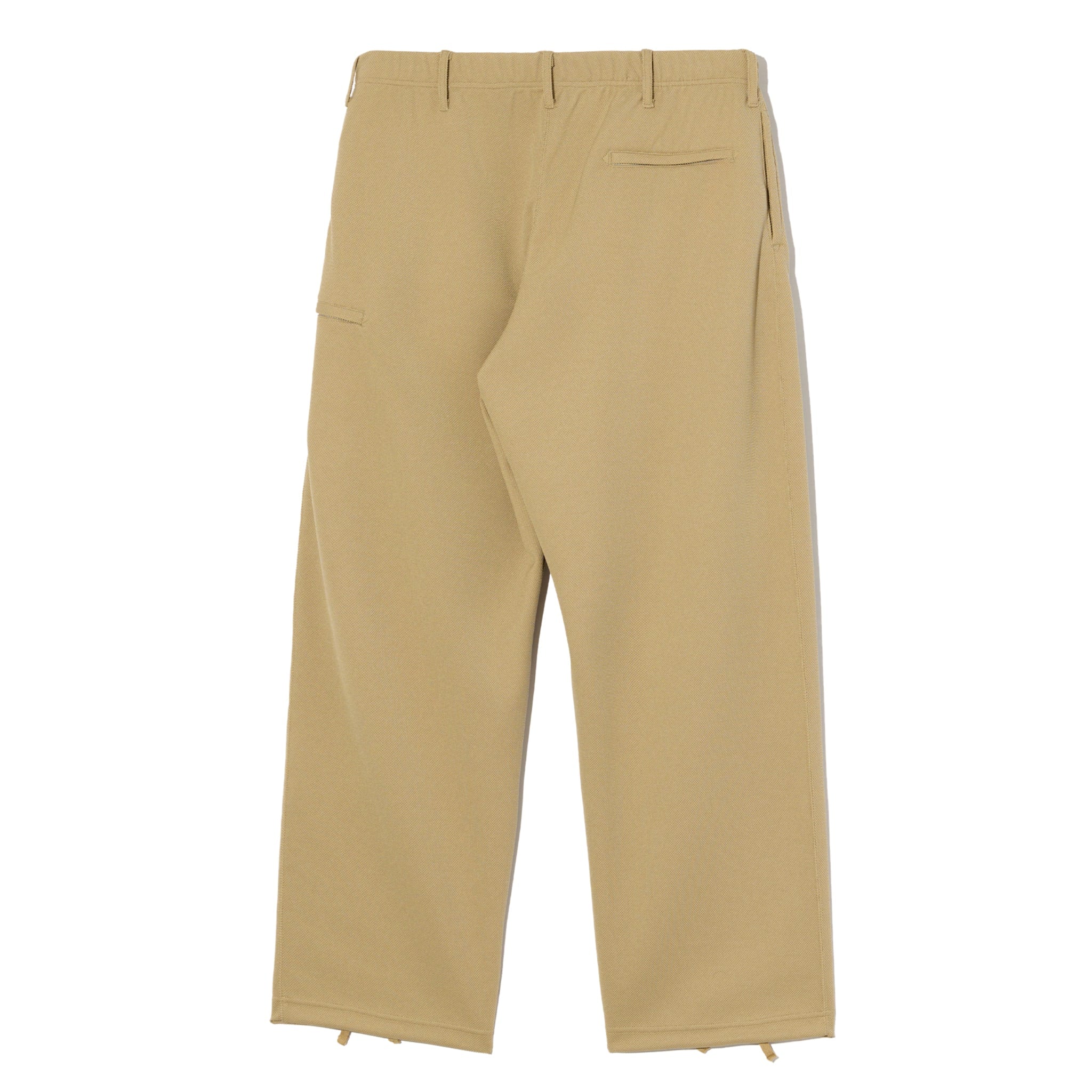 Drawstring Pant - Khaki Diamond Poly Knit