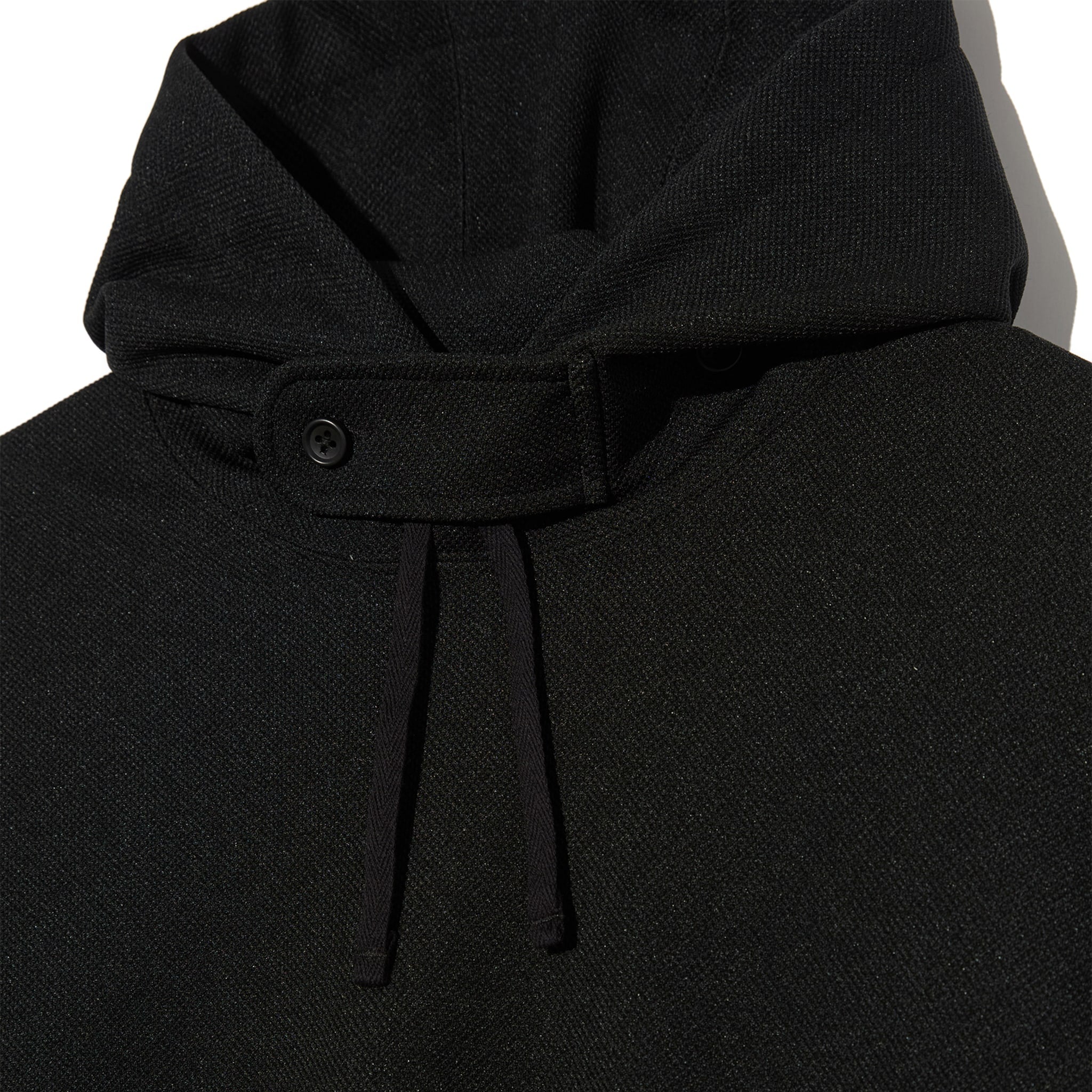 Short Sleeve Hoody - Black Diamond Poly Knit