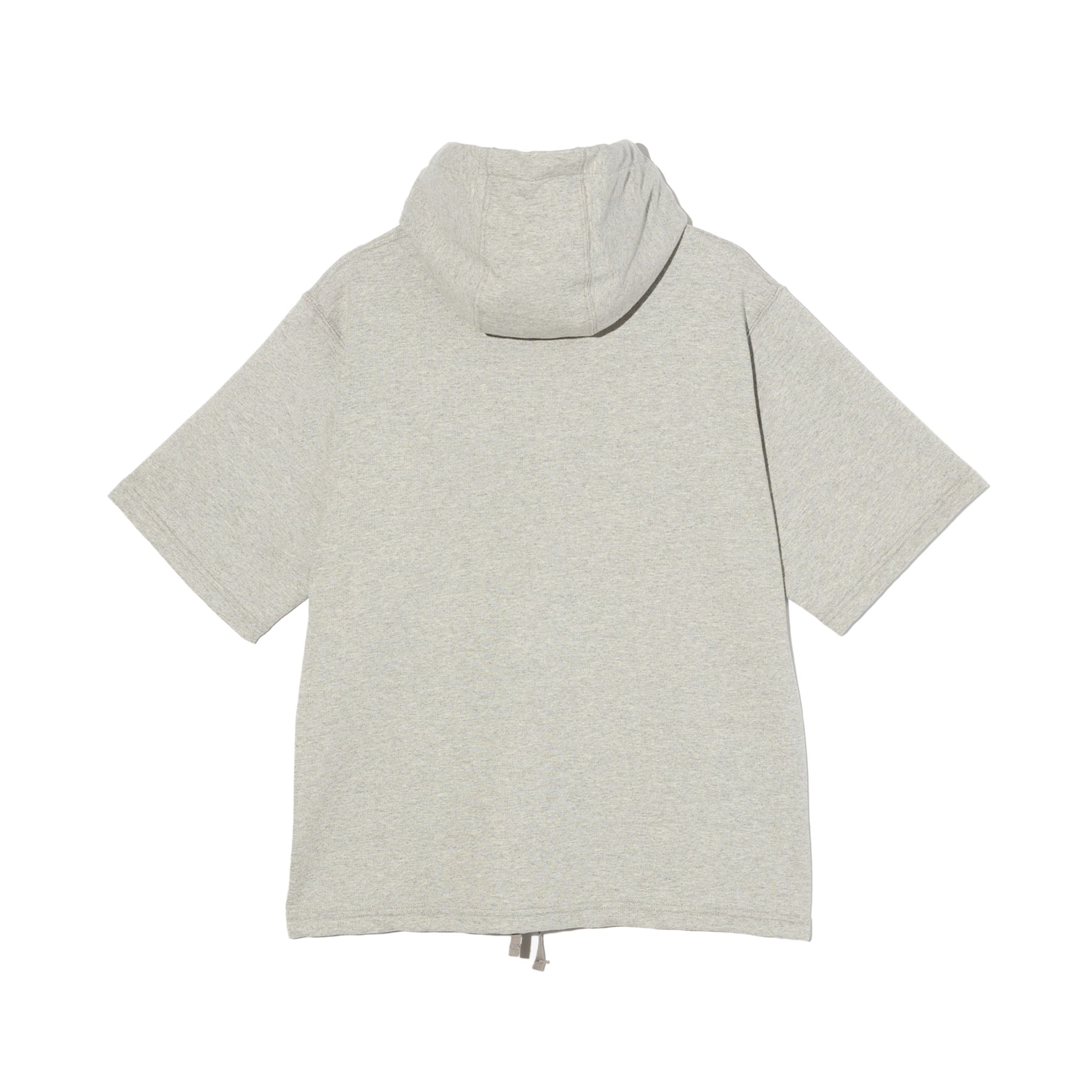 Short Sleeve Hoody - Heather Grey French Terry