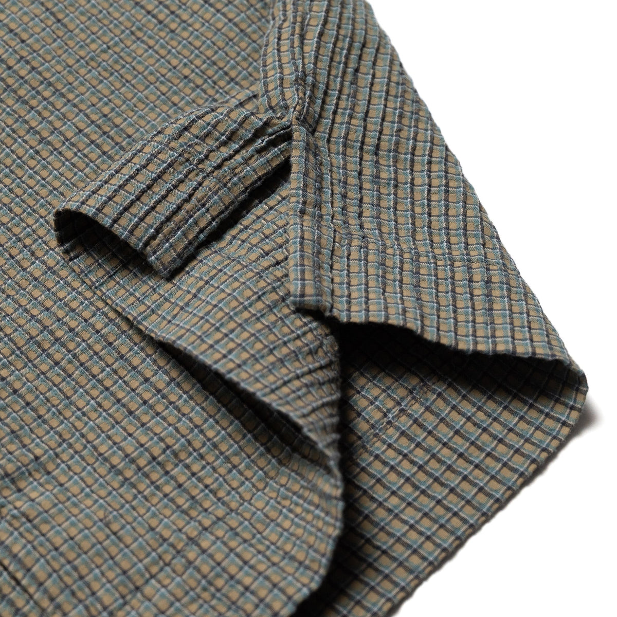 Cayucos Seersucker - Olive Plaid