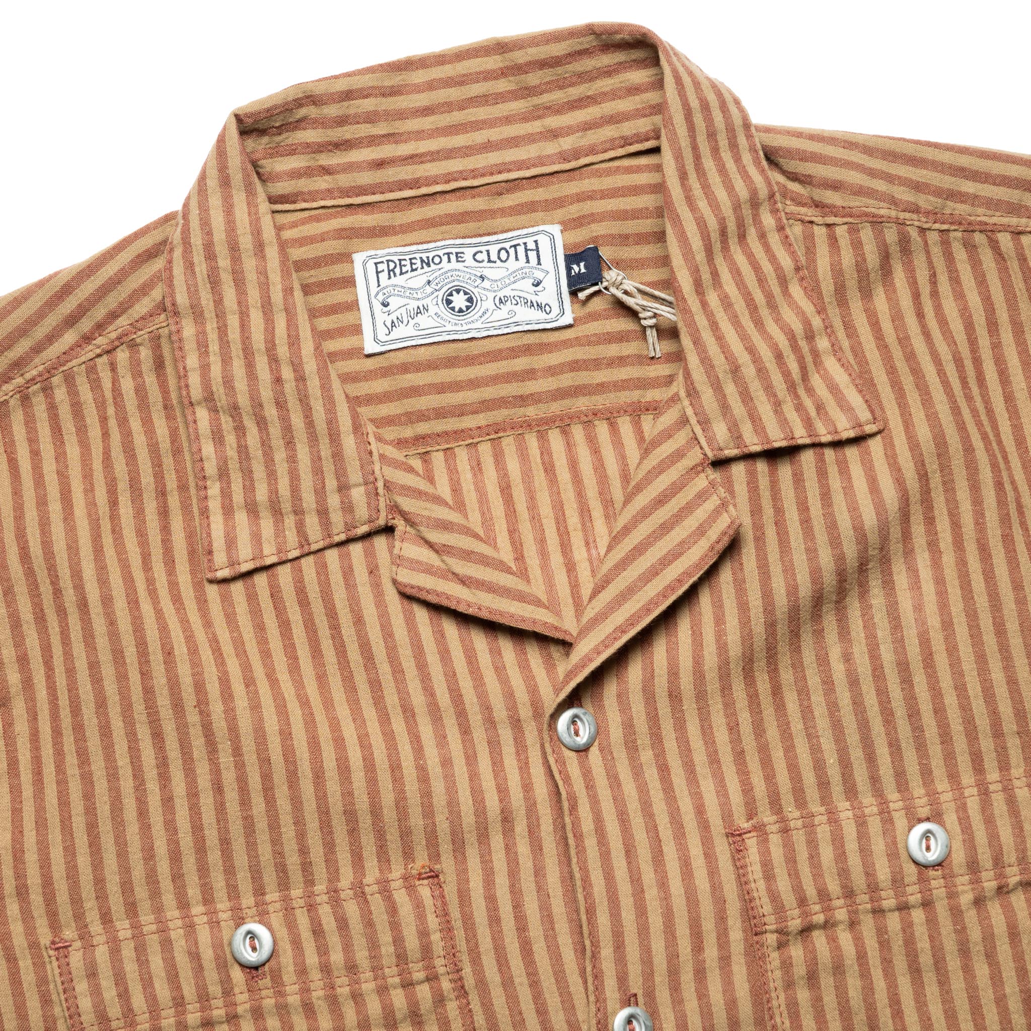 Dayton Short Sleeve Terracotta Stripe