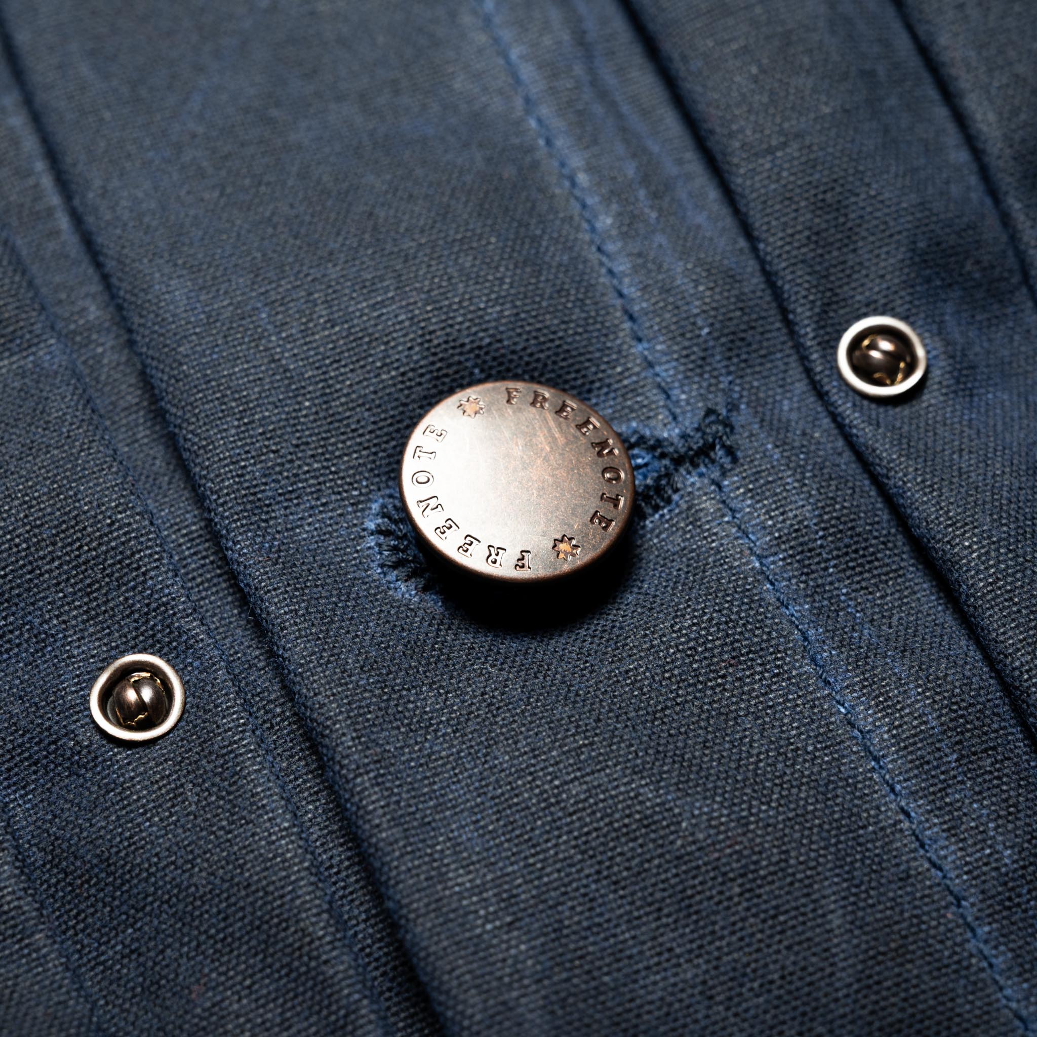 RJ-1 Riders Jacket Waxed Canvas - Navy (Navy Lining)