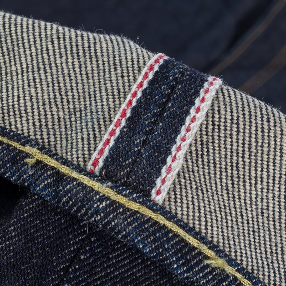 IH-777S 21oz Selvedge Denim Slim Tapered Cut Jeans - Indigo