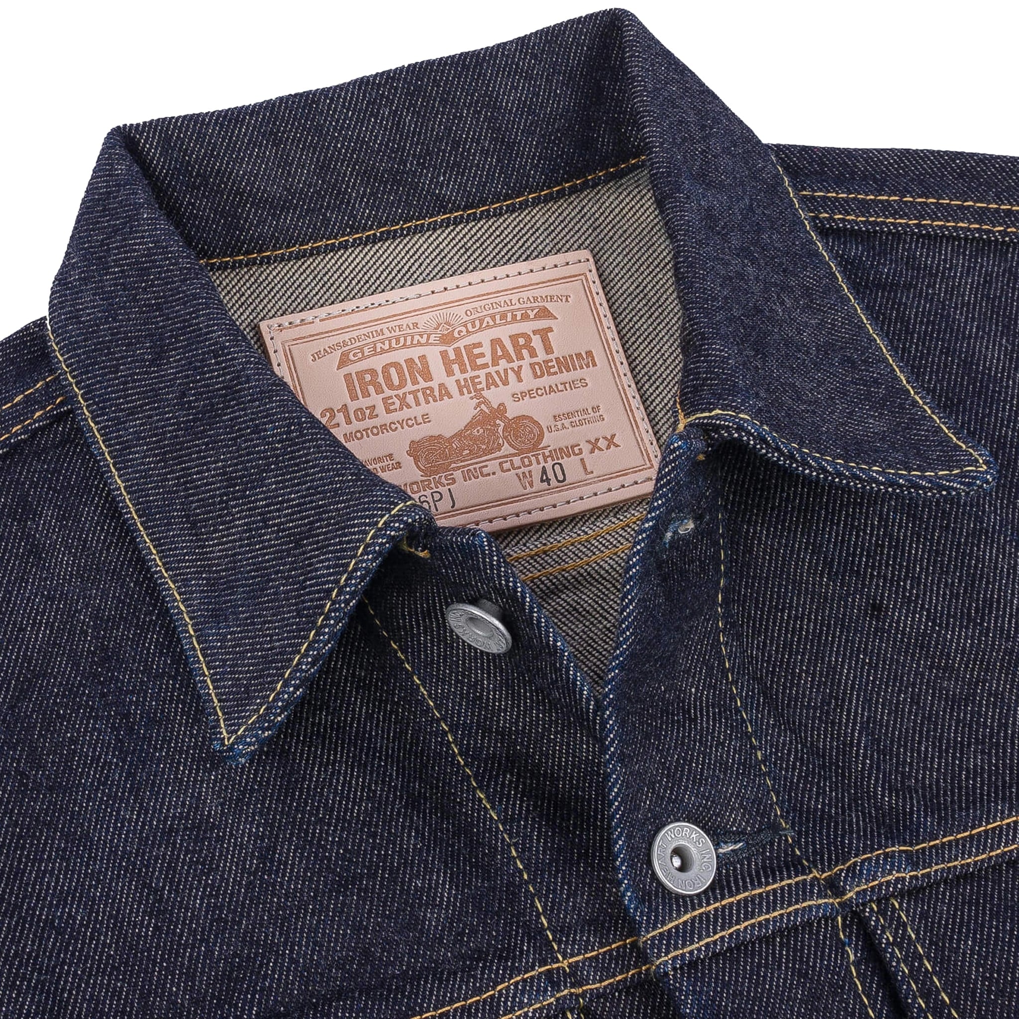 IH-526PJ 21oz Selvedge Denim Modified Type III Jacket - Indigo