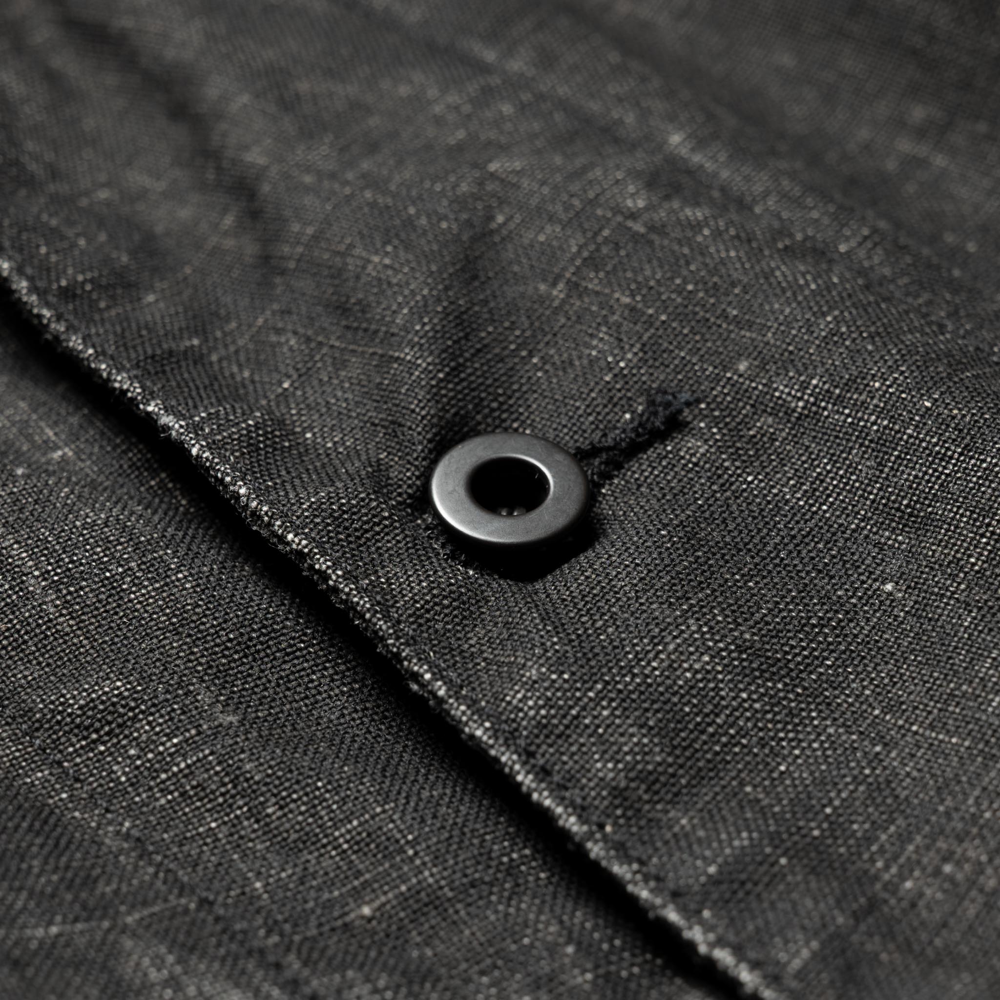 WWII 40's Sumi Coated Linen Coverall - Black