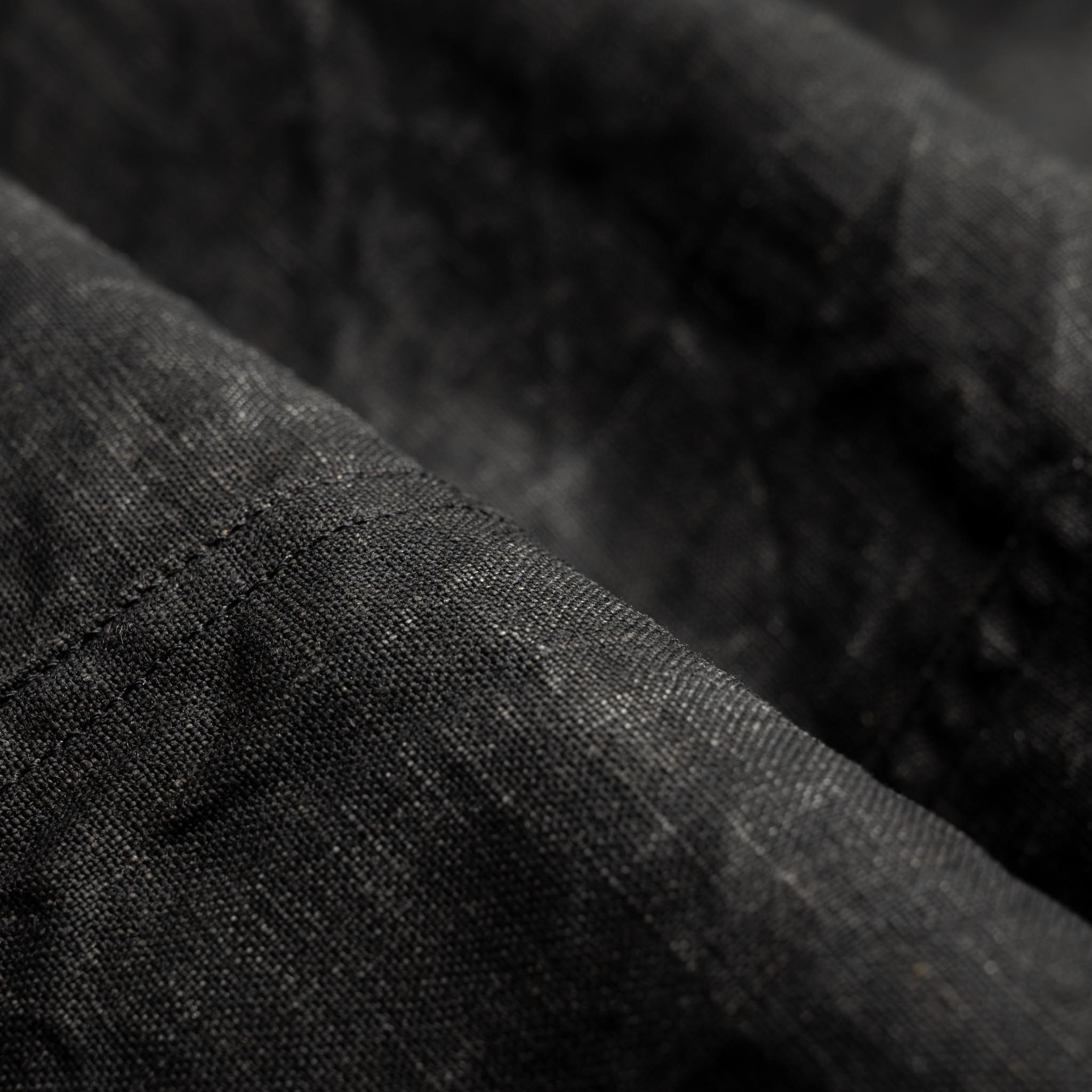 WWII 40's Sumi Coated Linen Coverall - Black