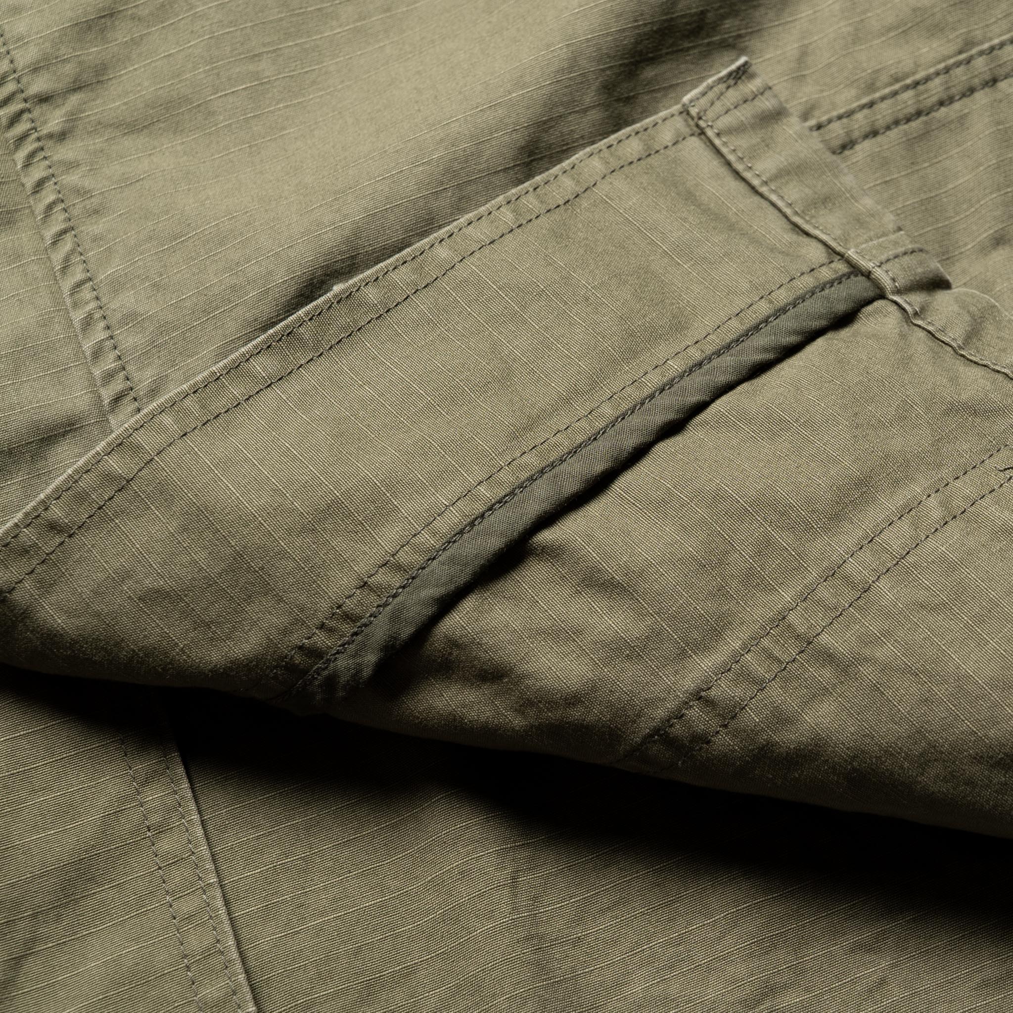 Utility Short Sleeve Shirt Jacket - Army Green