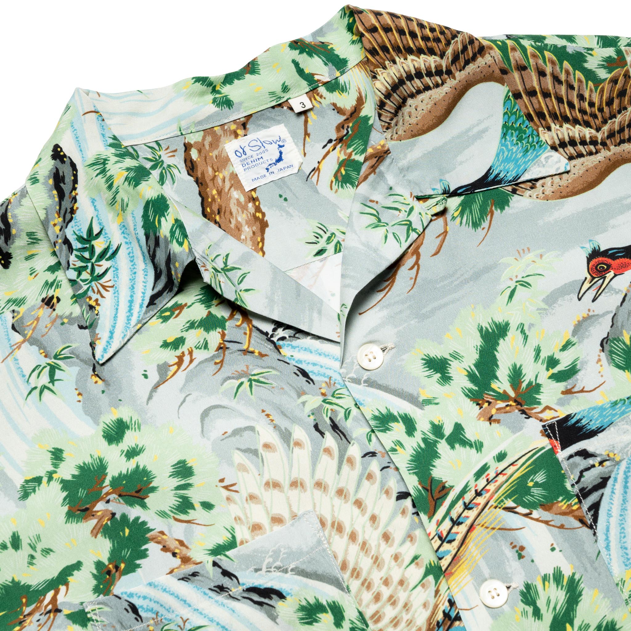 Peacock Garden Hawaiian Shirt - Green