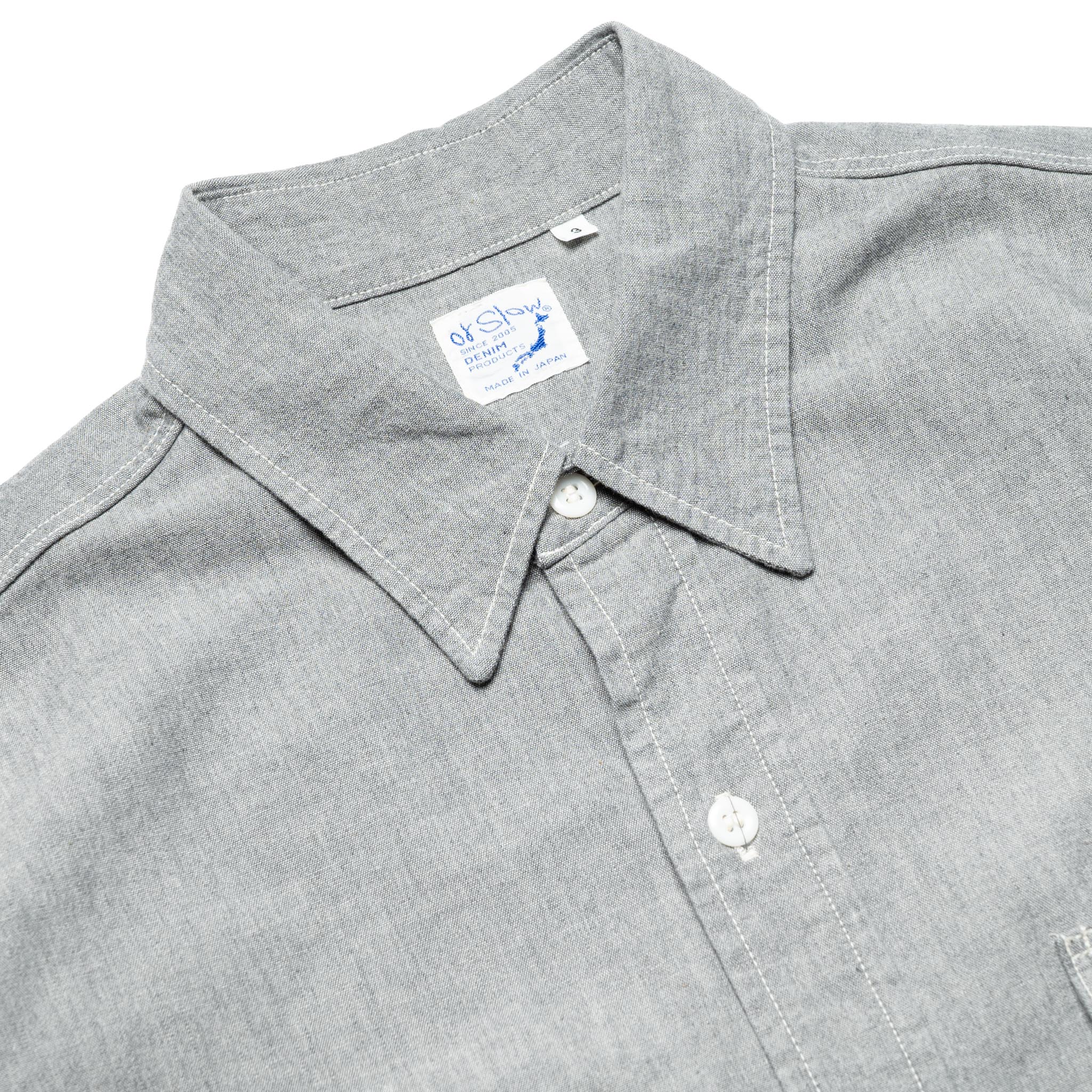 Original Check Work Shirt With Flap Pocket - Gray