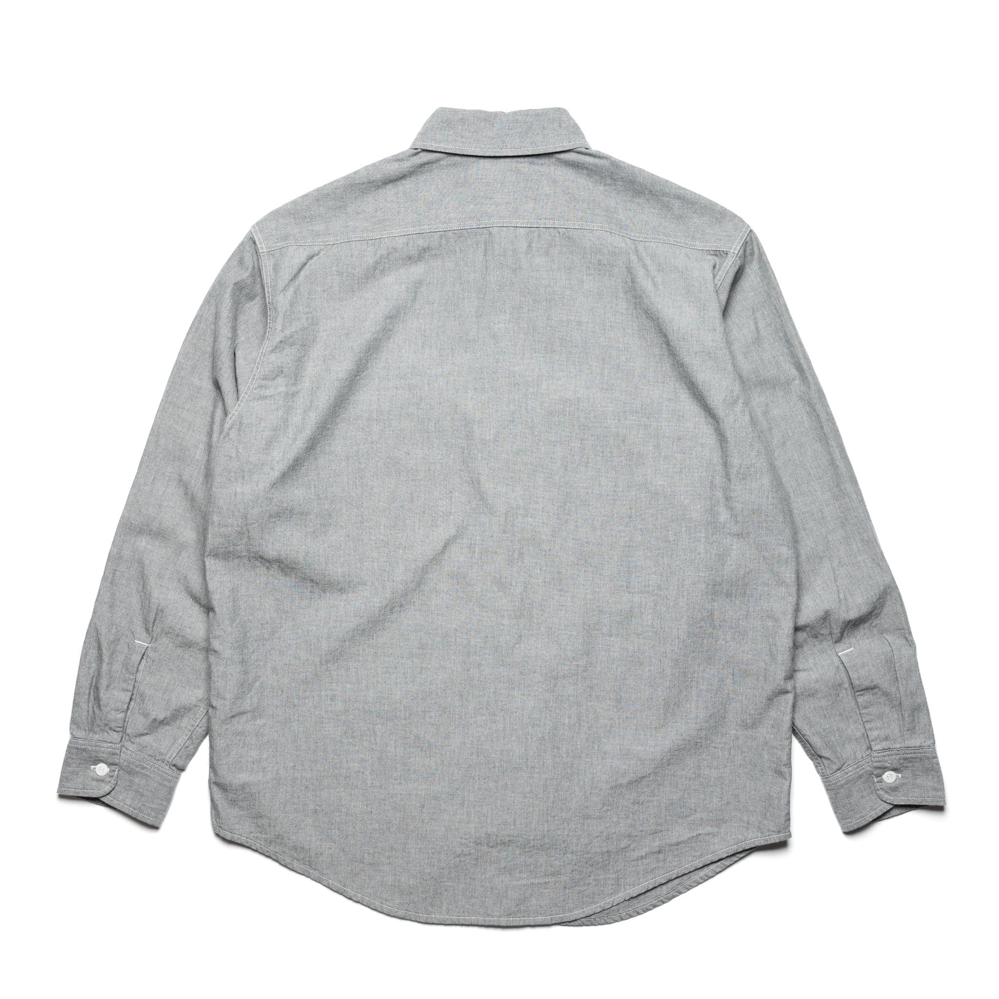 Original Check Work Shirt With Flap Pocket - Gray
