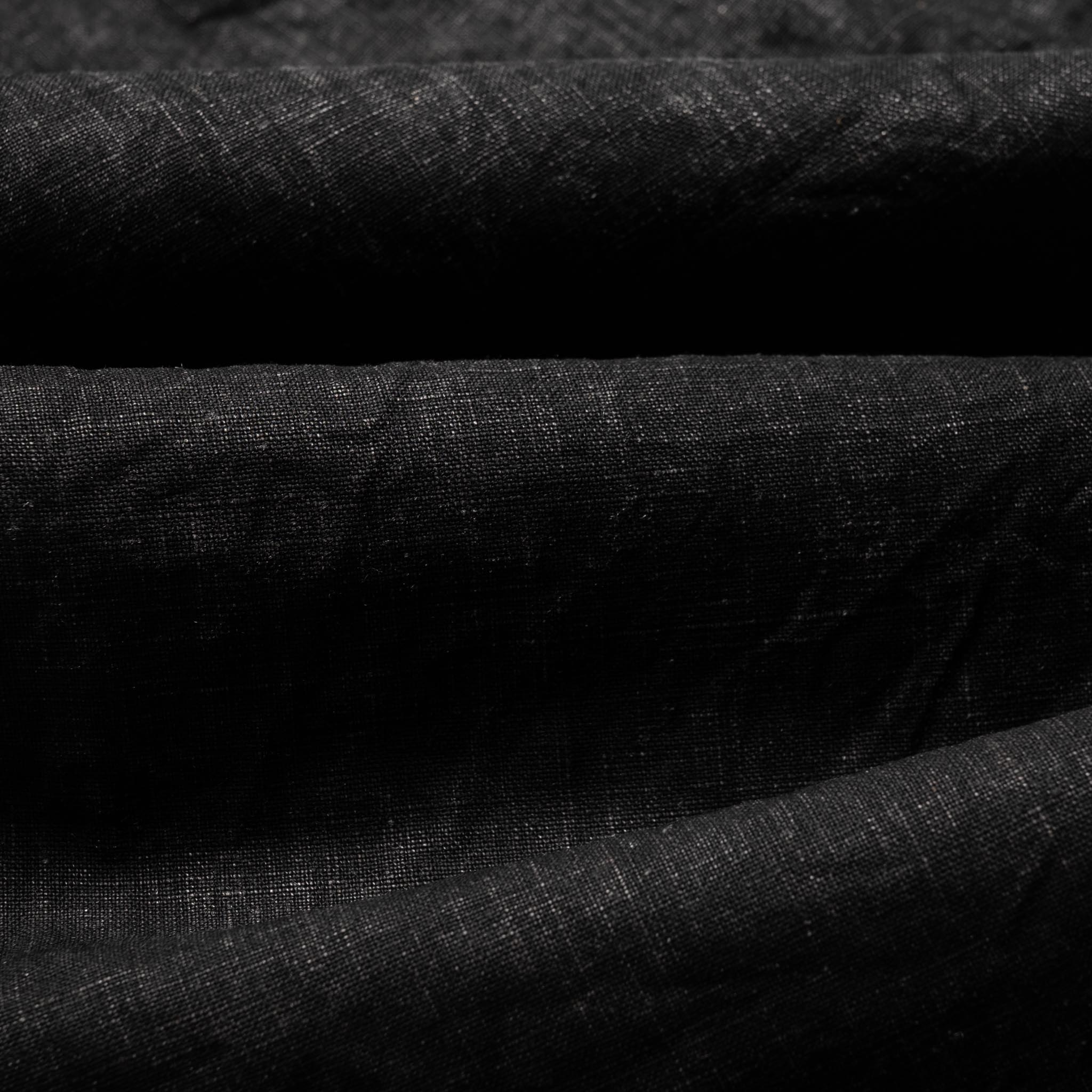WWII 40's U.S. Navy Sumi Coated Linen Utility Trousers - Black