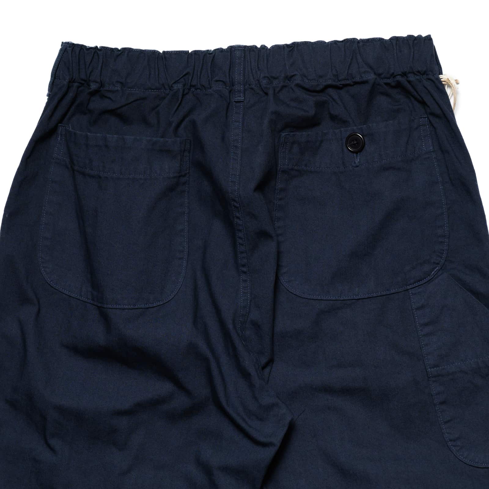 orSlow French Work Pants Navy Rear Top Block
