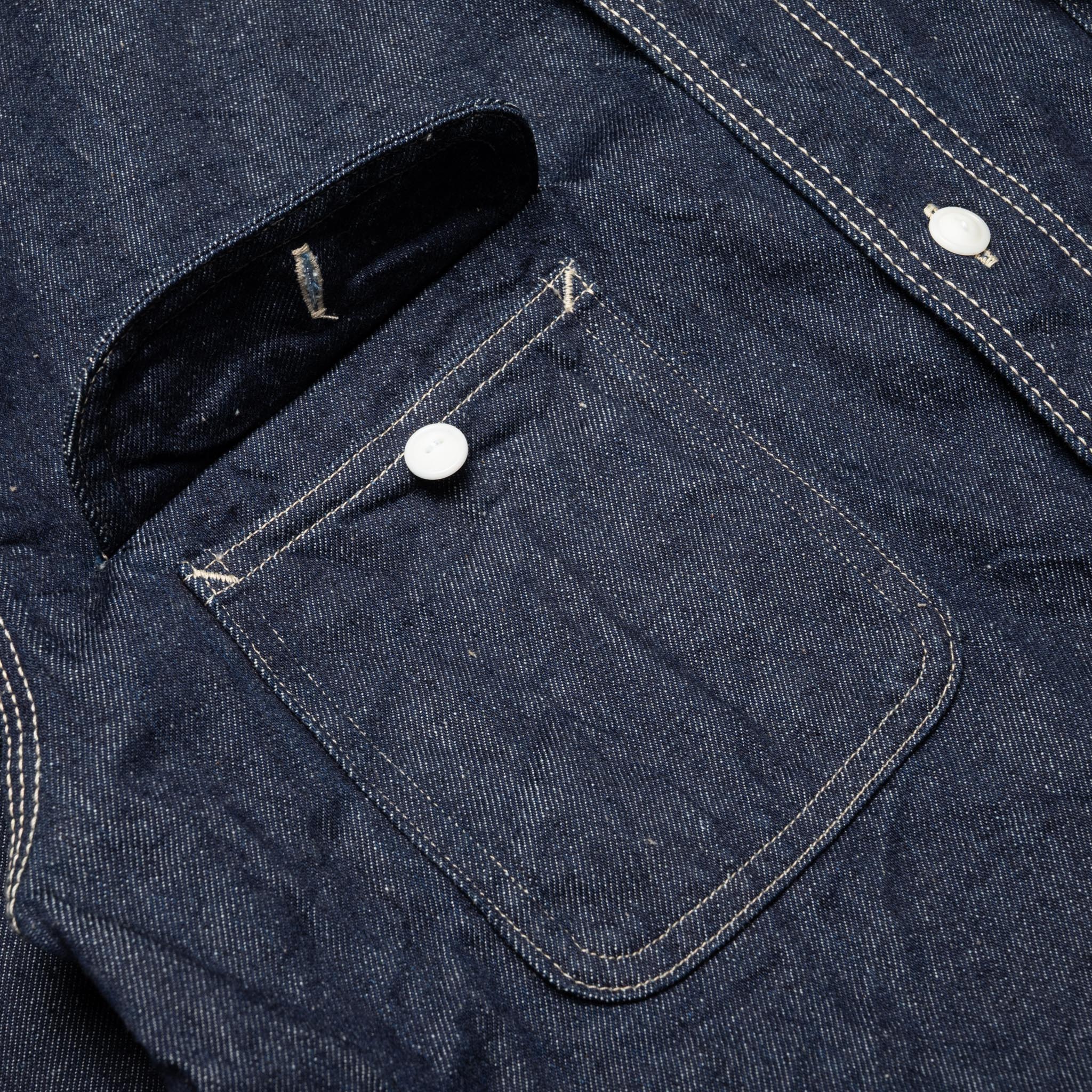 Japanese Cotton 10oz Denim Shirt - Indigo