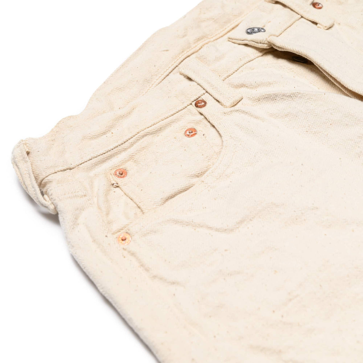 Samurai S710SC-KI 18oz Ecru Selvedge Denim Slim Straight Fit Coin Pocket