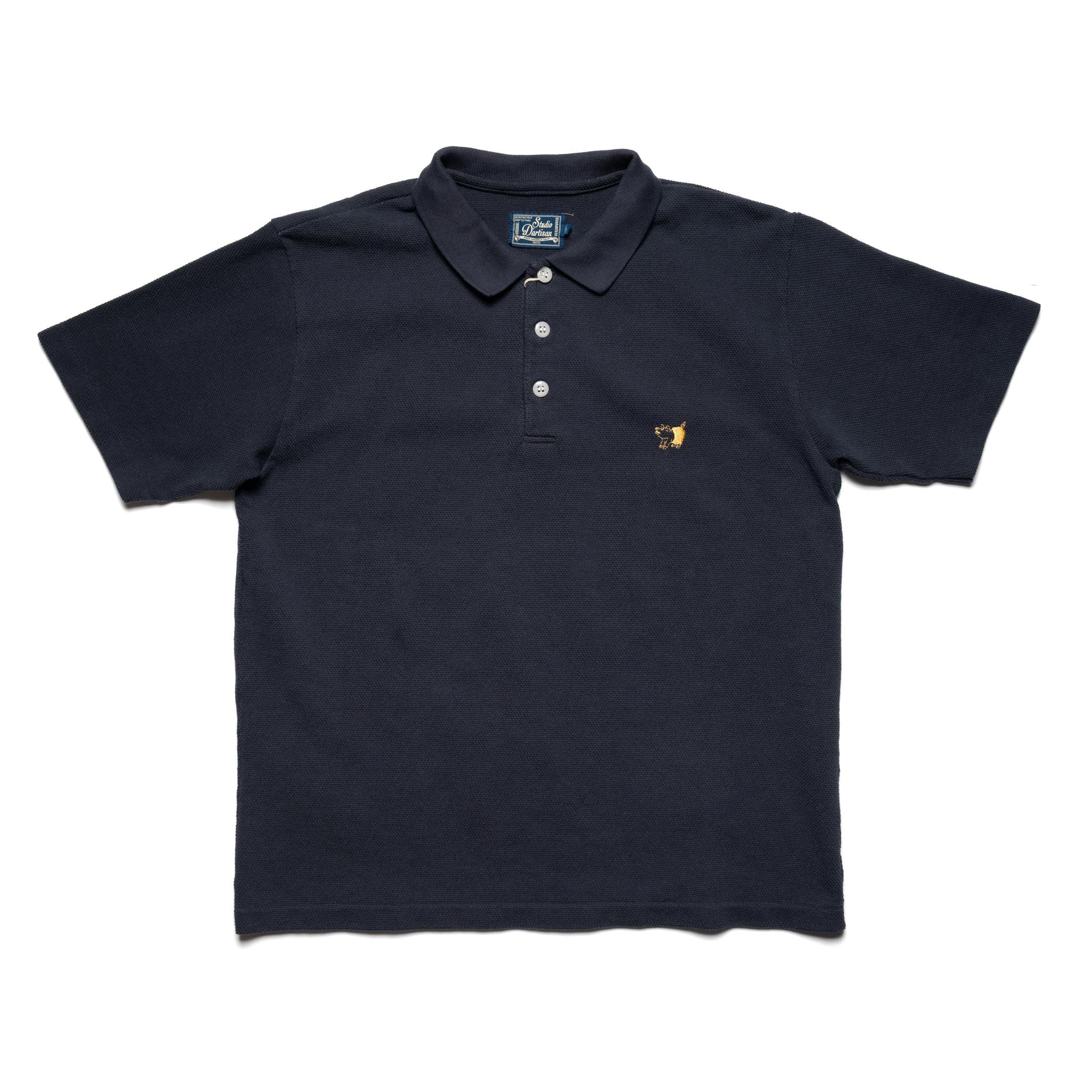 8201 Pique Knit Polo Shirt - Navy