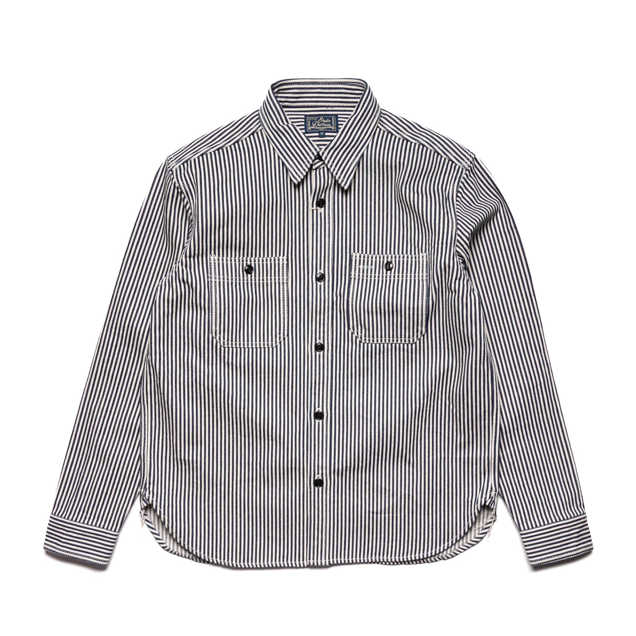 D5335H 14oz Hickory Denim Work Shirt