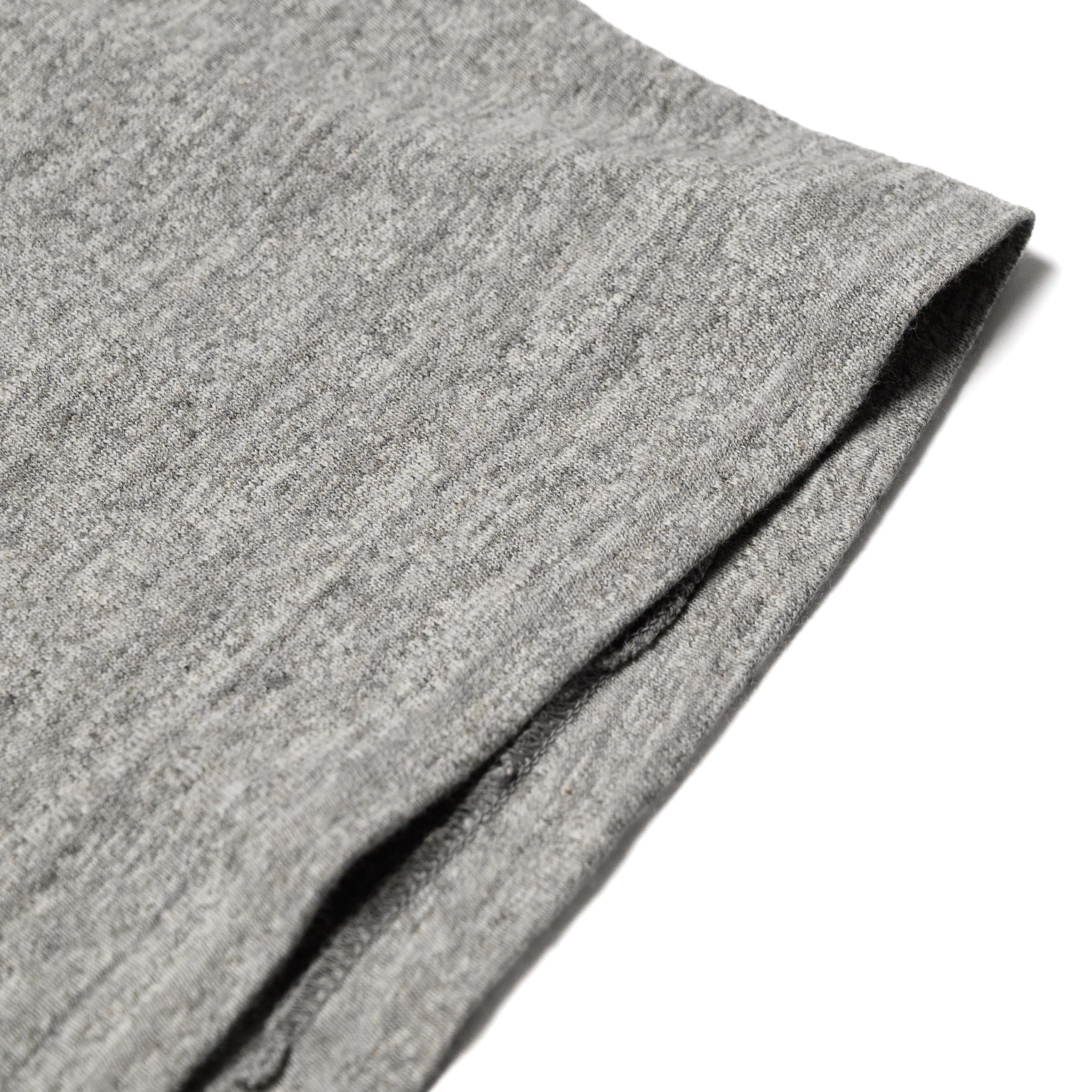 5907 Long Sleeve Henley - Heather Grey