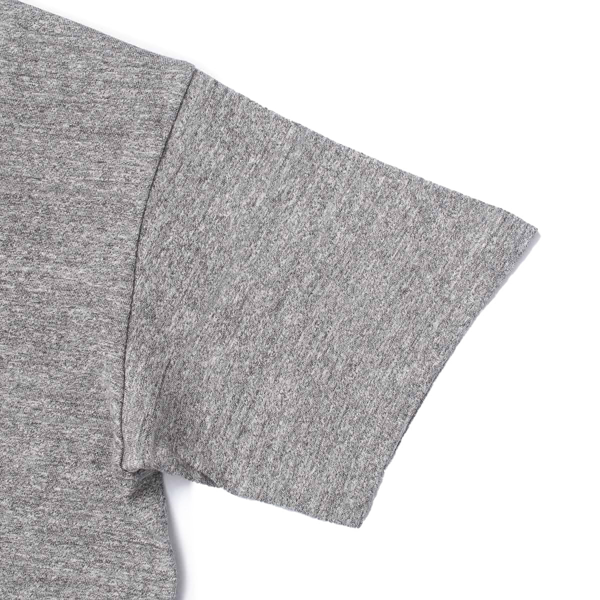 IHT-1610L-GRY - 6.5oz Loopwheel Crew Neck T-Shirt With Longer Body - Grey Sleeve