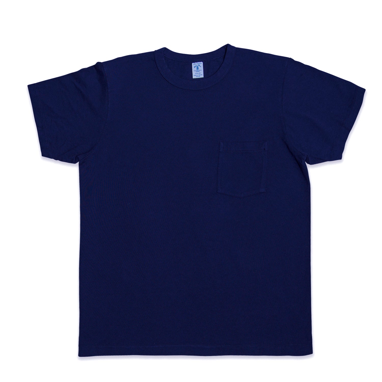 14/1 Pigment Dyed Pocket T-Shirt - Vintage Navy