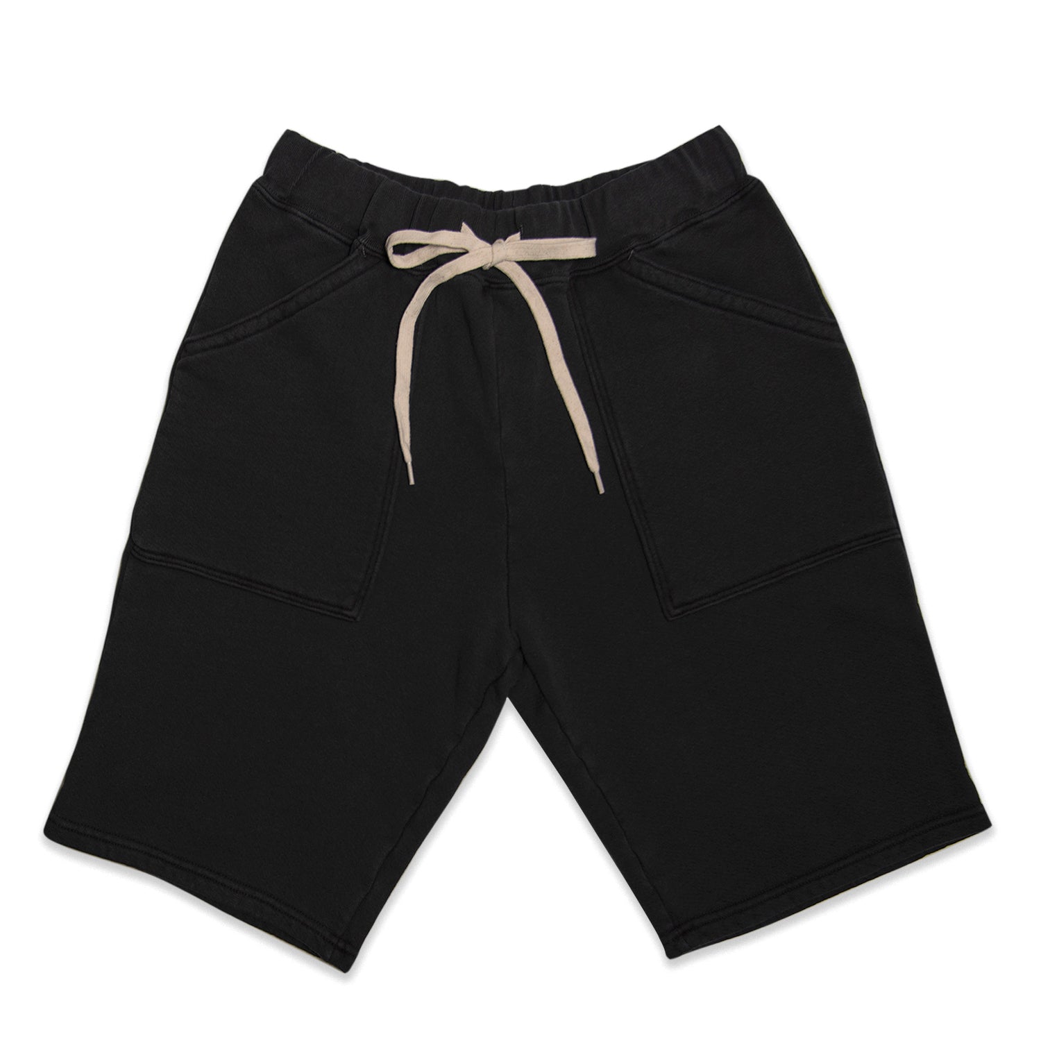 8oz Pigment Dyed Army Gym Shorts - Black
