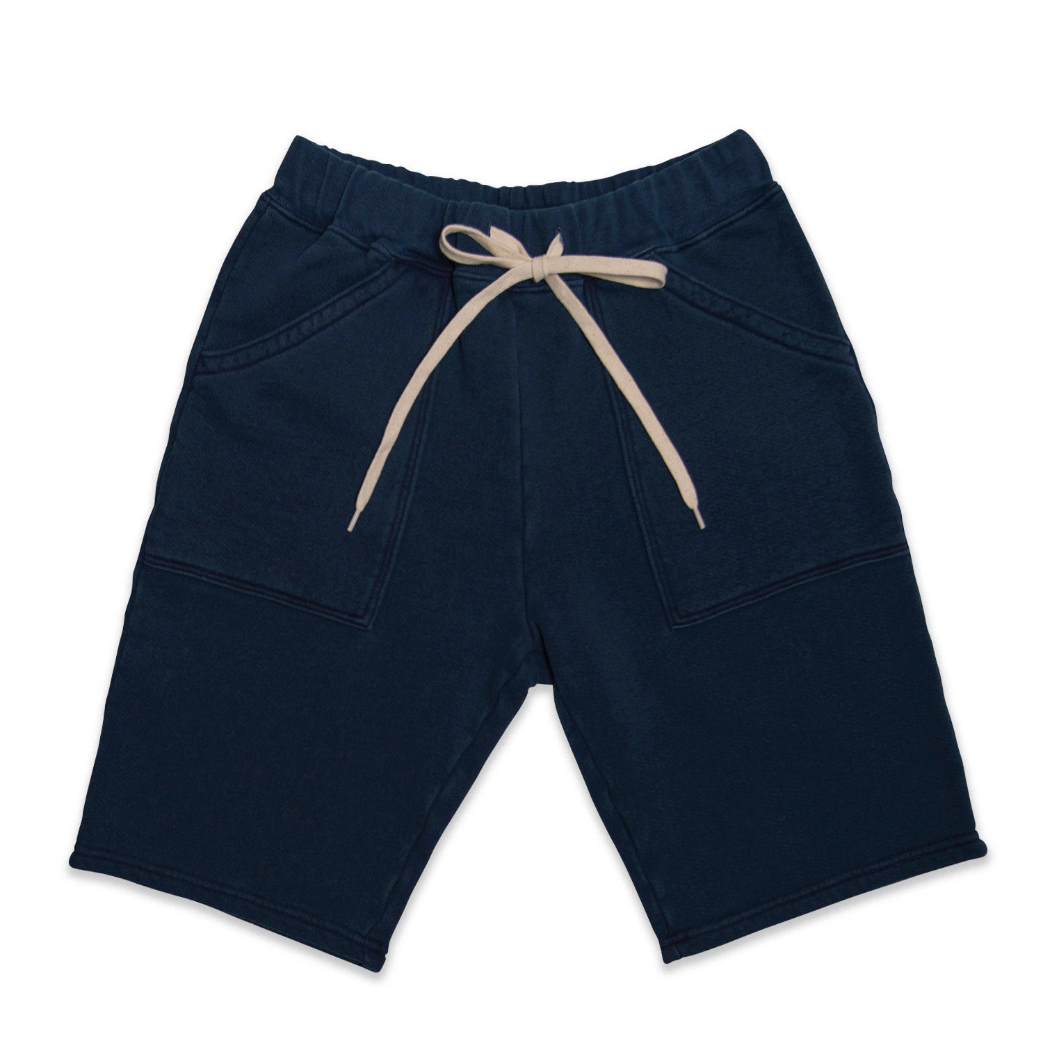 8oz Pigment Dyed Army Gym Shorts - Navy