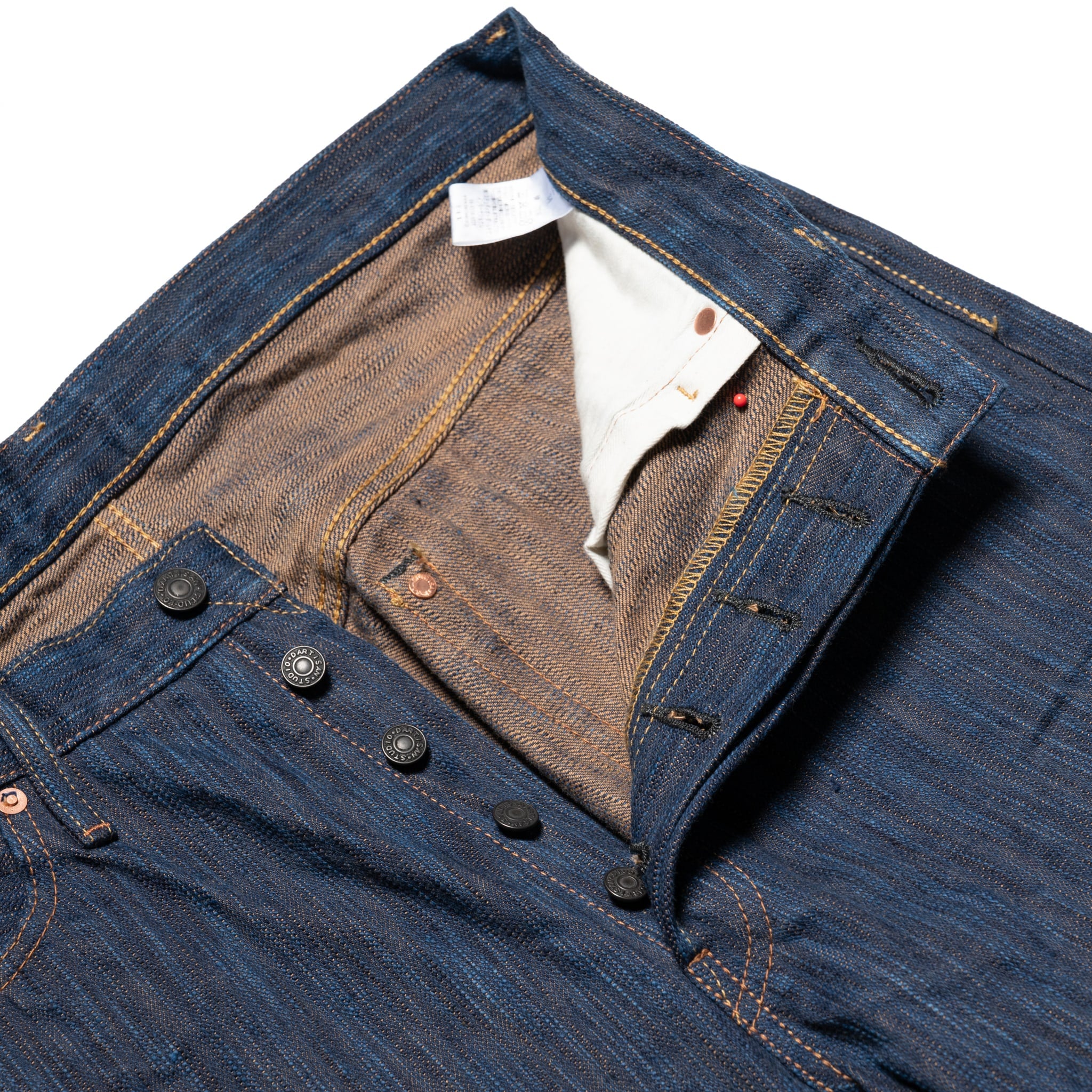 D1905S "Awa Sho-ai Kakishibu" 15oz Natural Indigo Kakishibu Selvedge Denim Regular Straight