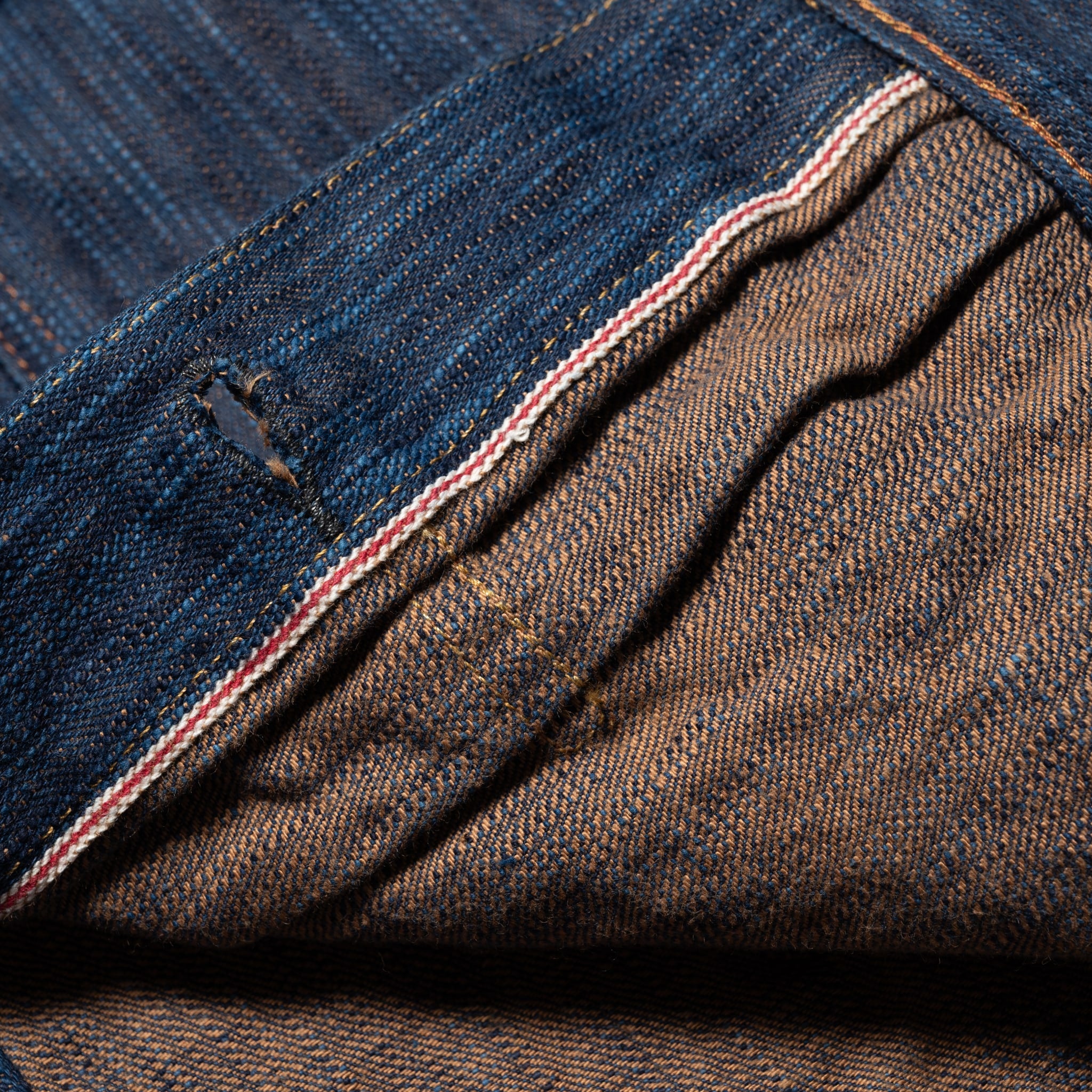D4615 "Awa Sho-ai Kakishibu" 15oz Natural Indigo Kakishibu Selvedge Denim Type 2 Jacket