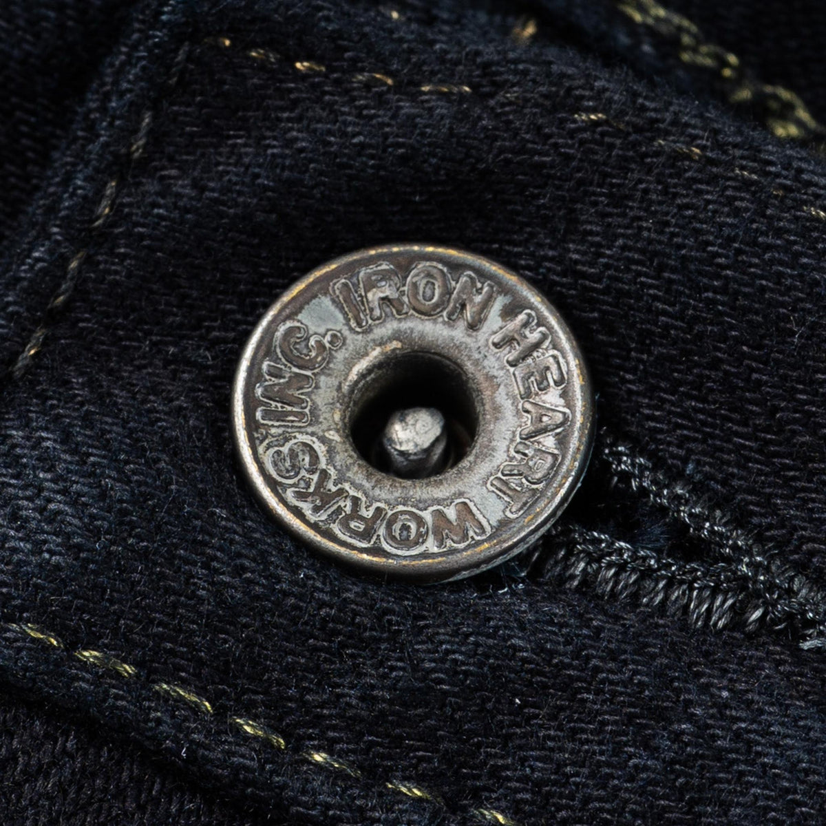 IH-1955S-142od 14oz Selvedge Denim "1955" Vintage Tapered Jeans - Indigo Overdyed Black