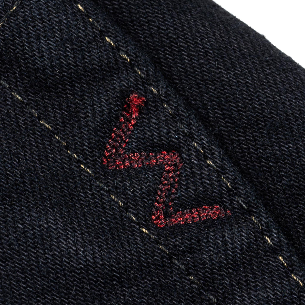 IH-1955S-142od 14oz Selvedge Denim "1955" Vintage Tapered Jeans - Indigo Overdyed Black