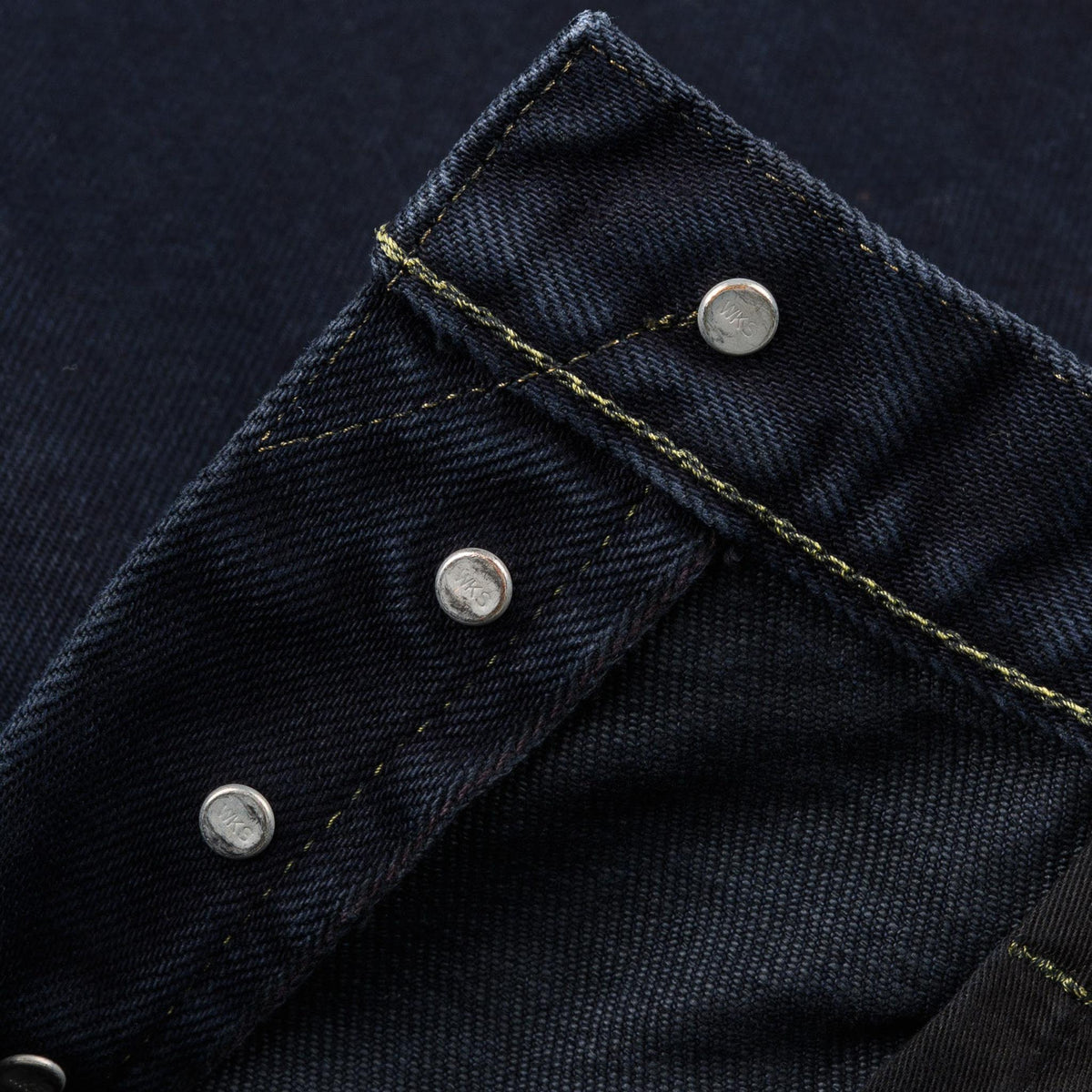 IH-666S-21od 21oz Selvedge Denim Slim Straight Cut Jeans - Indigo Overdyed Black