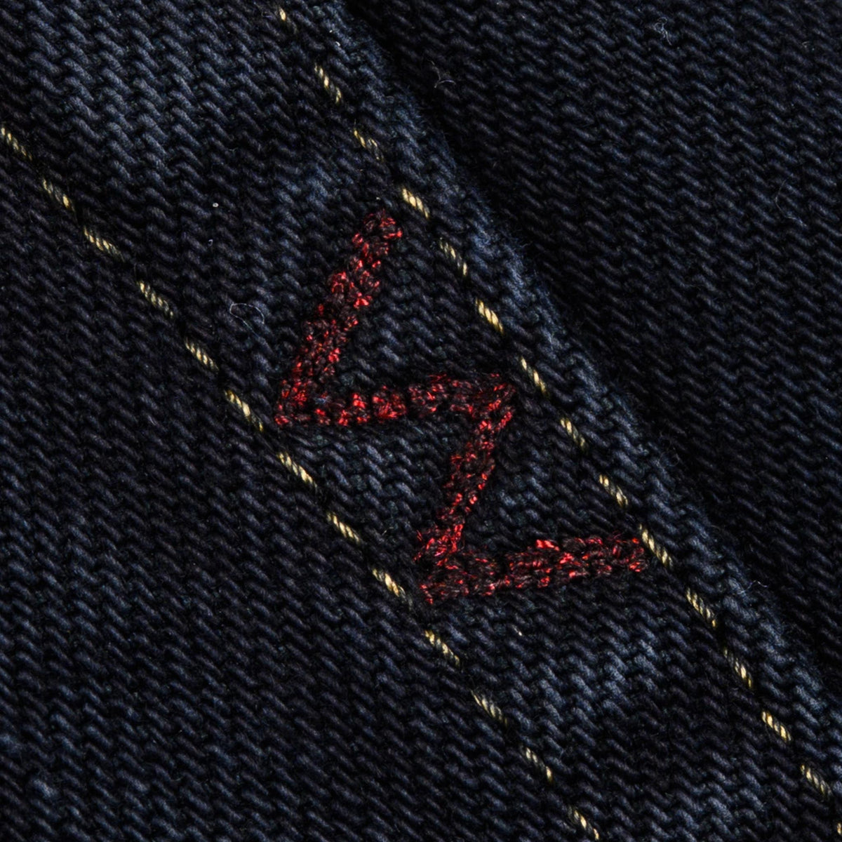 IH-666S-21od 21oz Selvedge Denim Slim Straight Cut Jeans - Indigo Overdyed Black