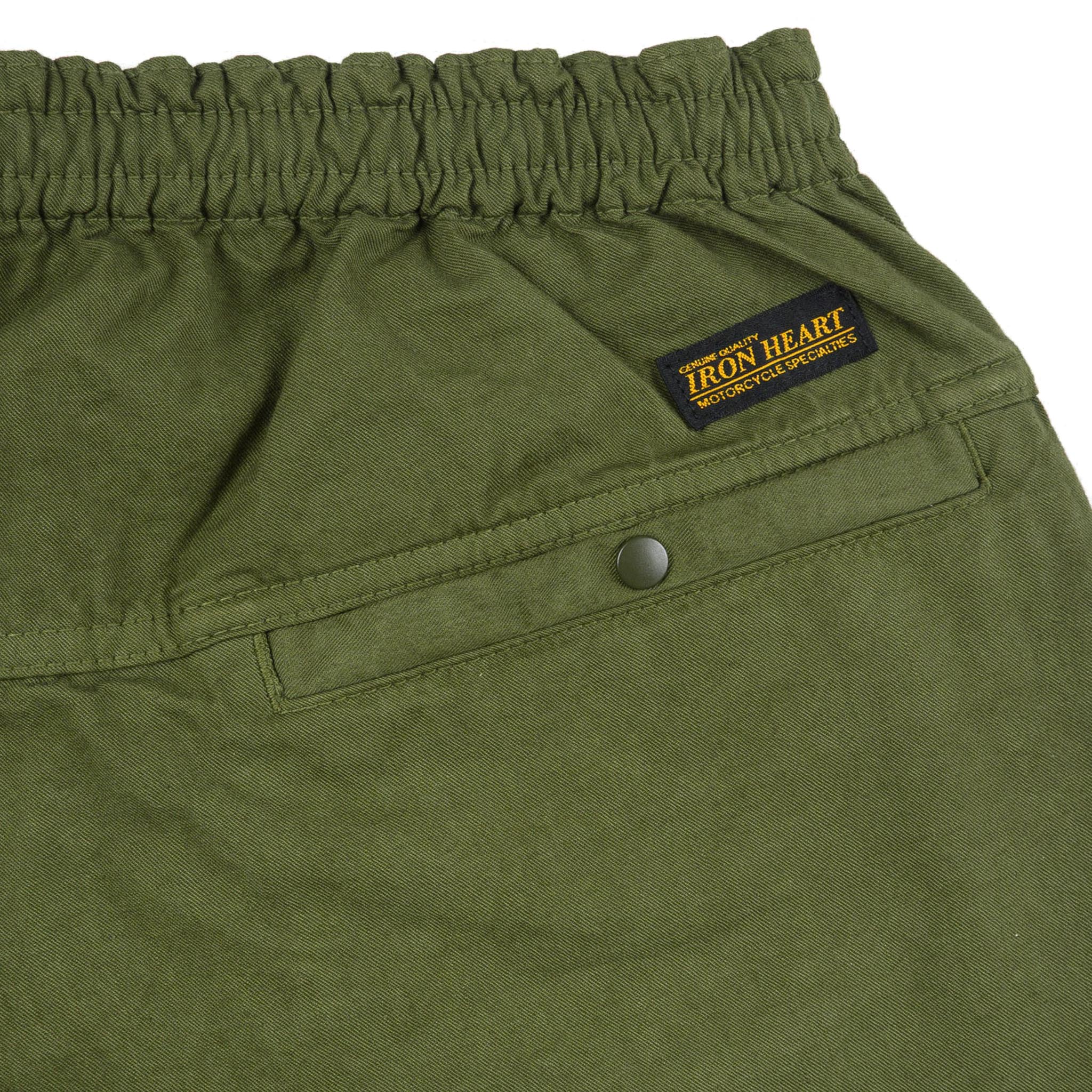 IH-729-OLV Cotton Easy Shorts - Olive