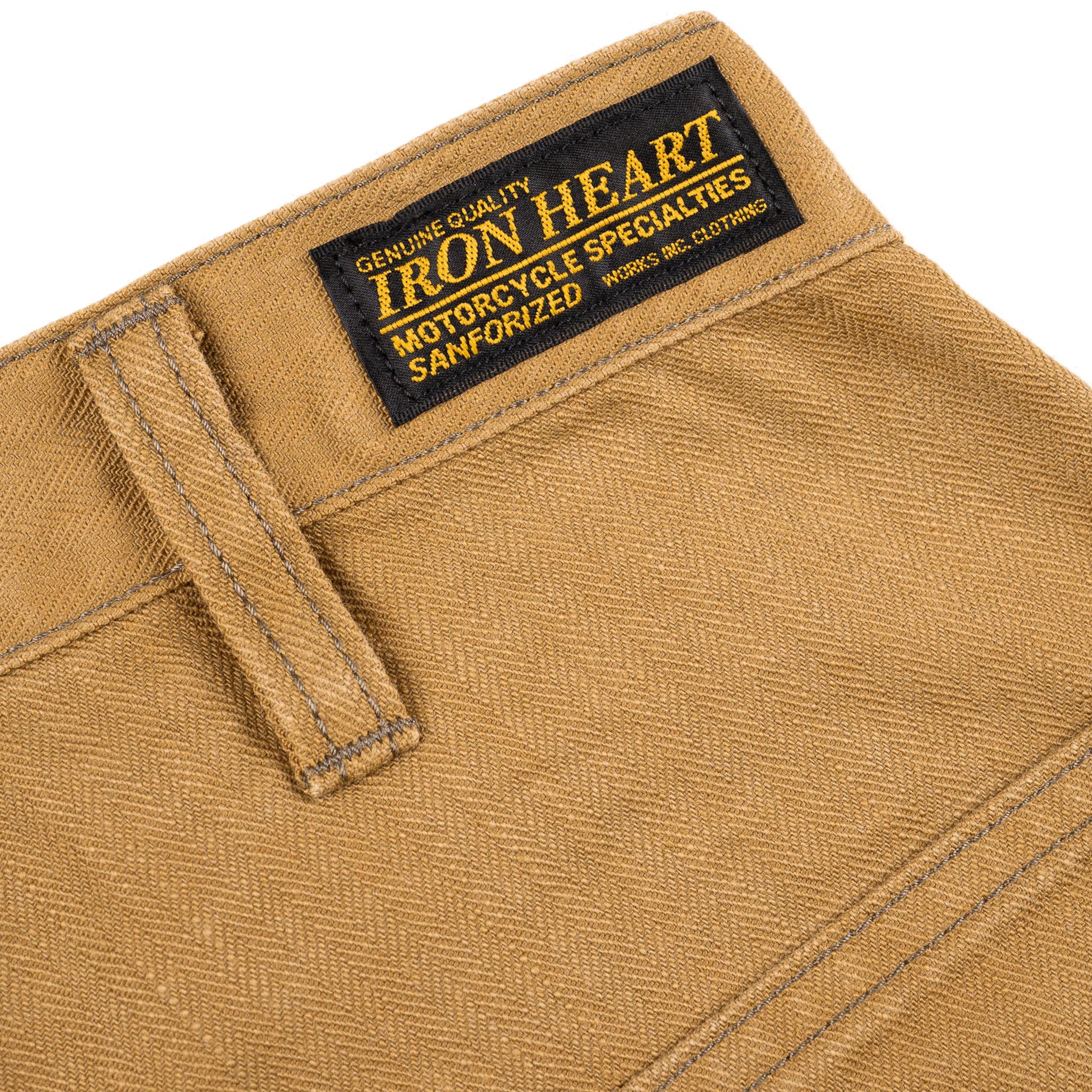 IH-748-BRN 10oz Herringbone Wide Pants - Brown