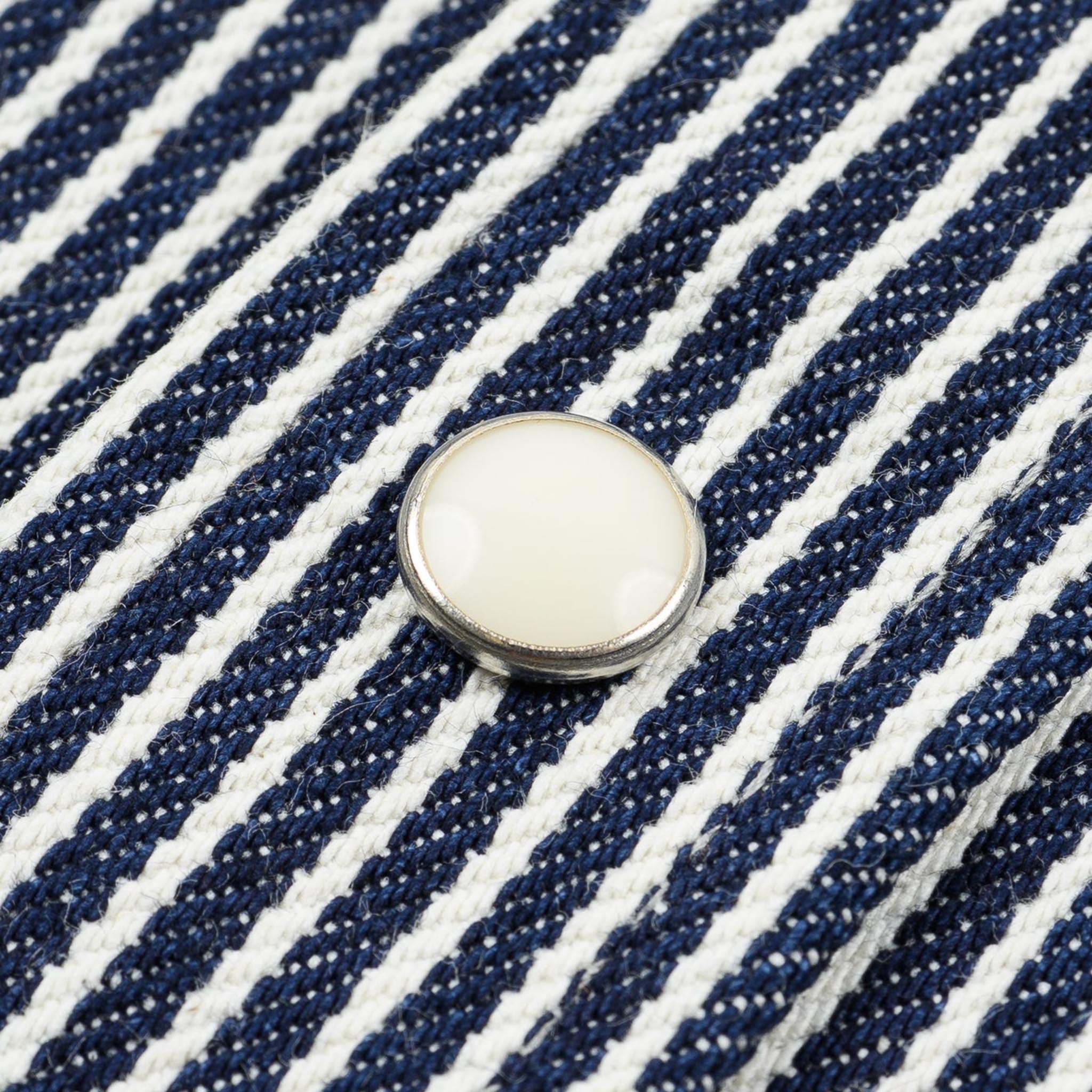 IHSH-07-IND 12oz Hickory Stripe Western Shirt - Indigo