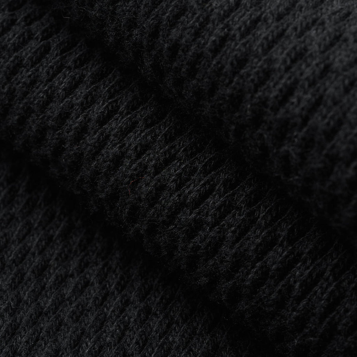 IHSW-86-BLK Heavyweight Thermal Crew Neck Sweater - Black