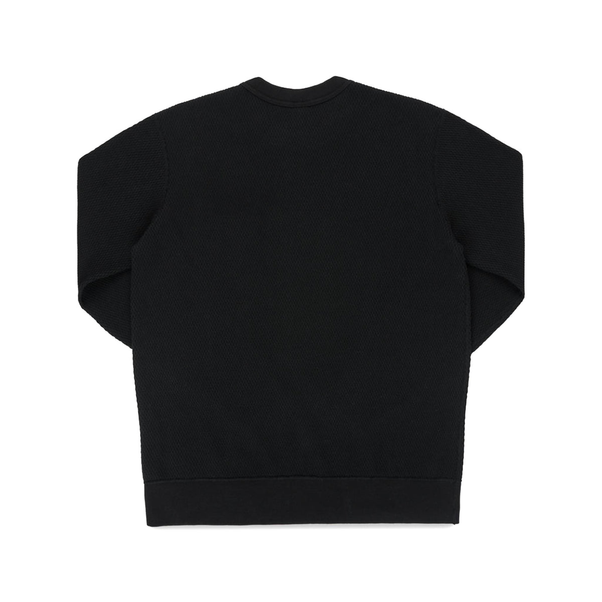IHSW-86-BLK Heavyweight Thermal Crew Neck Sweater - Black