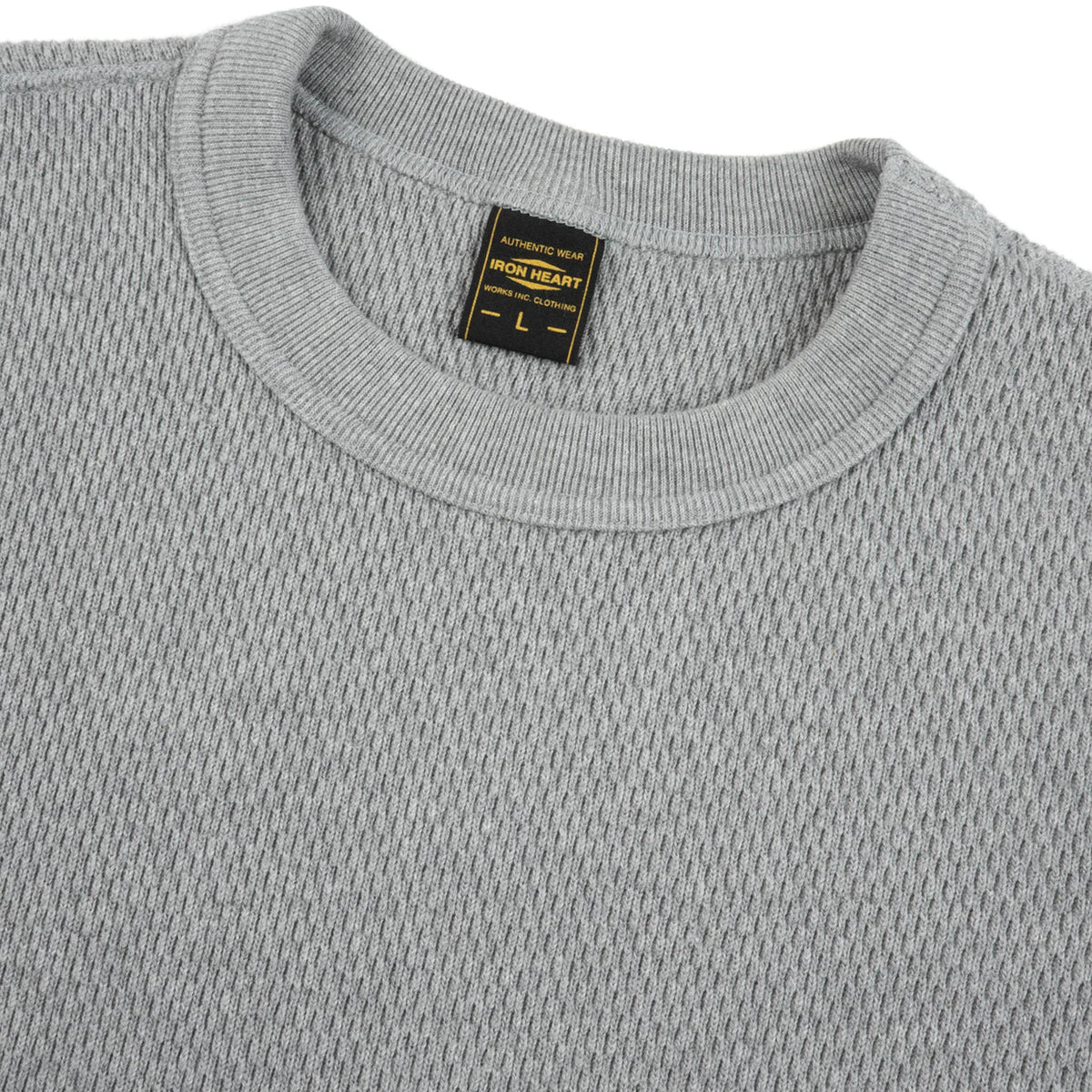 IHSW-86-GRY Heavyweight Thermal Crew Neck Sweater - Grey