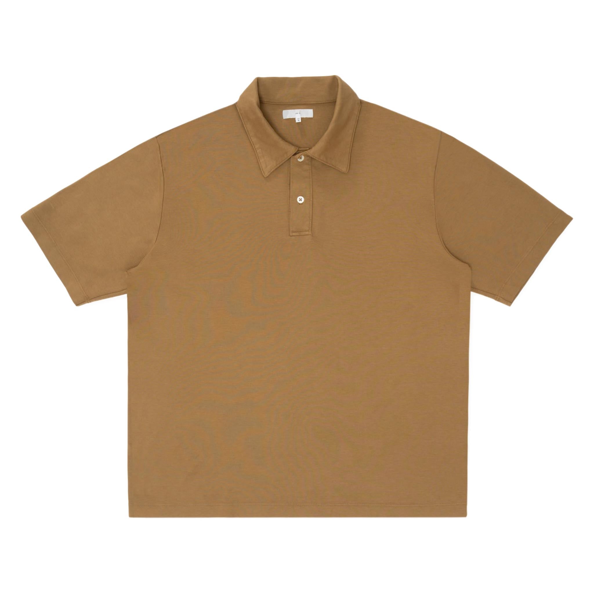 LW-P301 Interlock Two Button Polo - Cashew